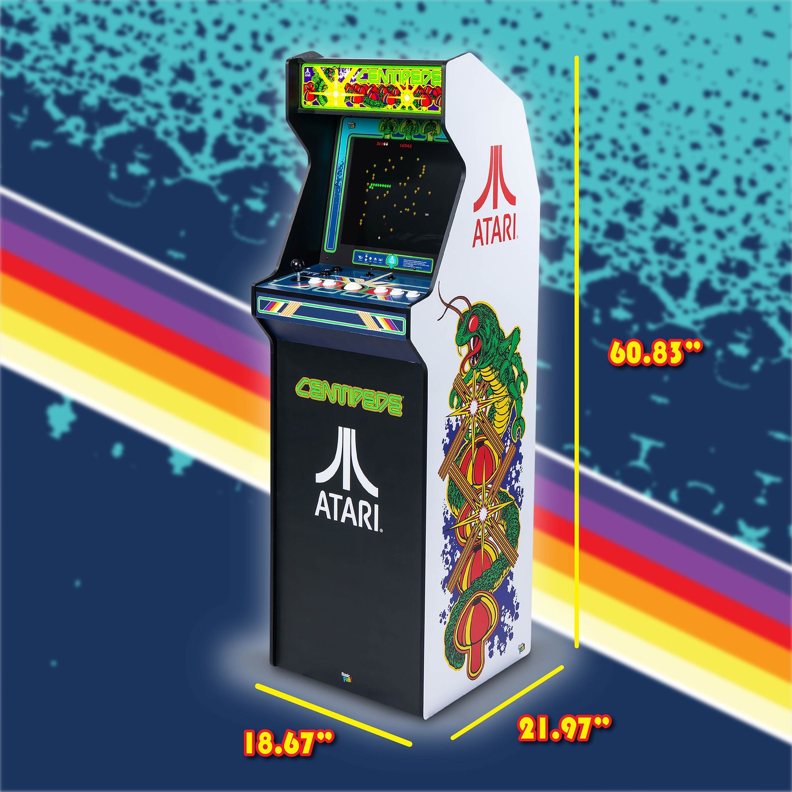 Arcade Classics Atari Ultra Series Arcade Game Cabinet w/17″ Screen (For Parts)
