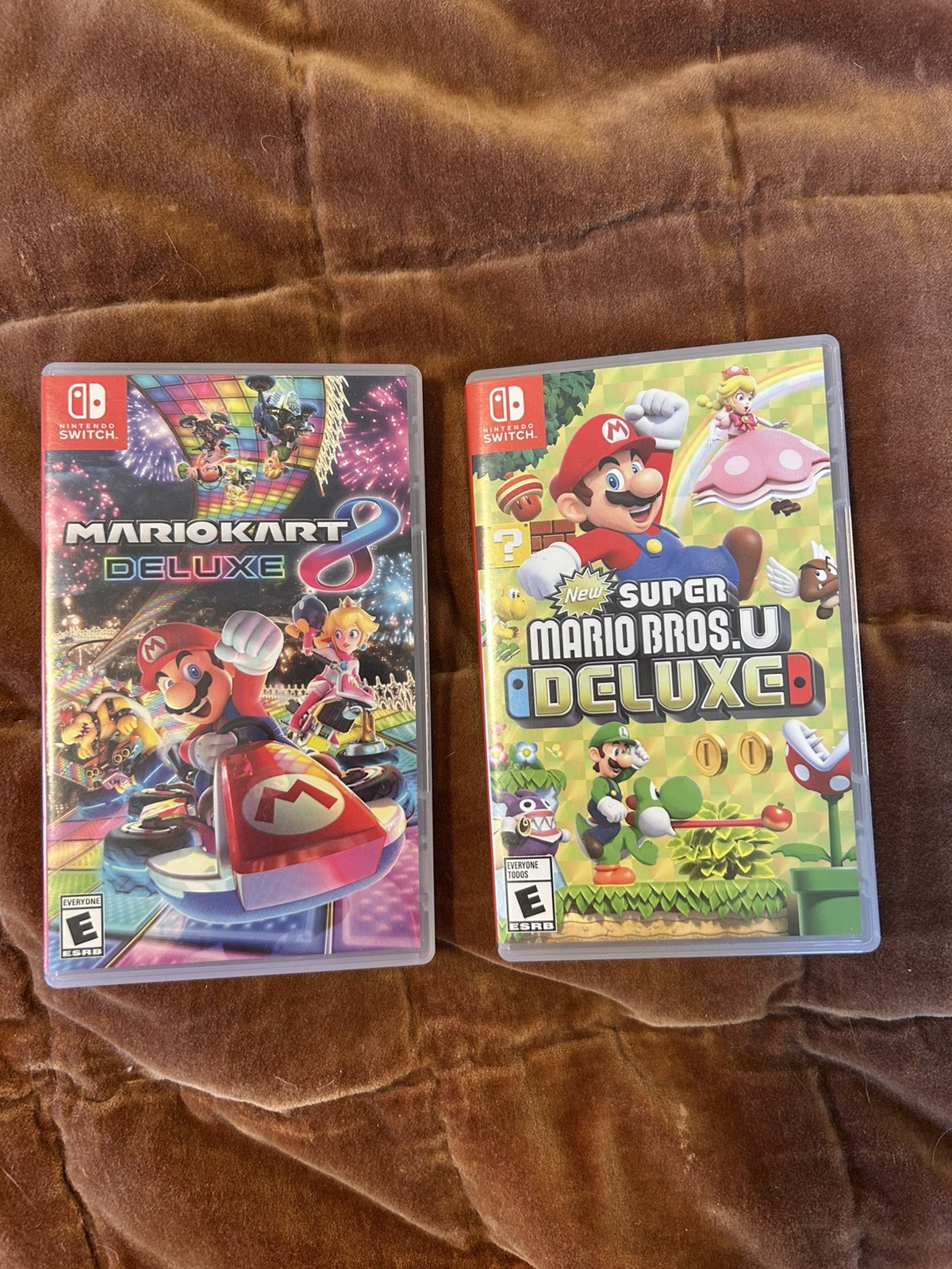 Nintendo Switch Complete Bundle + Extra Joy-Cons + Mario Bros U Deluxe + Case