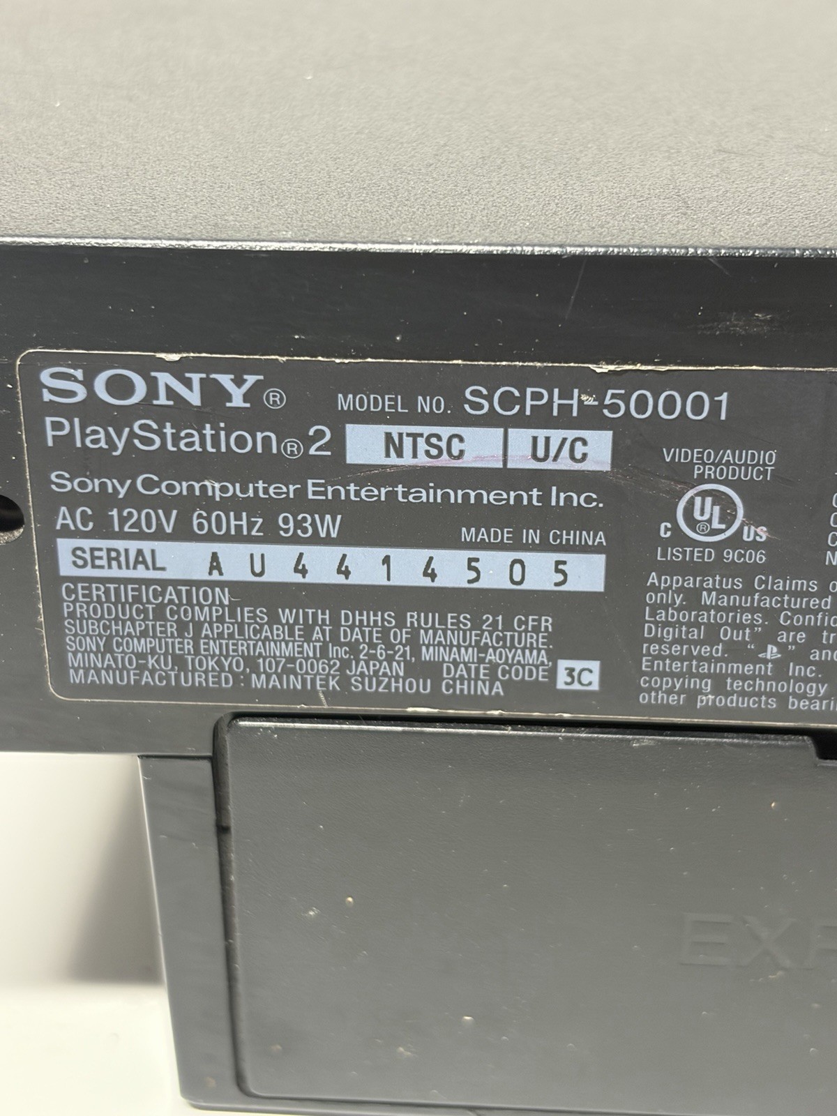 Sony PlayStation 2 PS2 Fat Console SCPH-50001 No Tested (R8) Multi-player