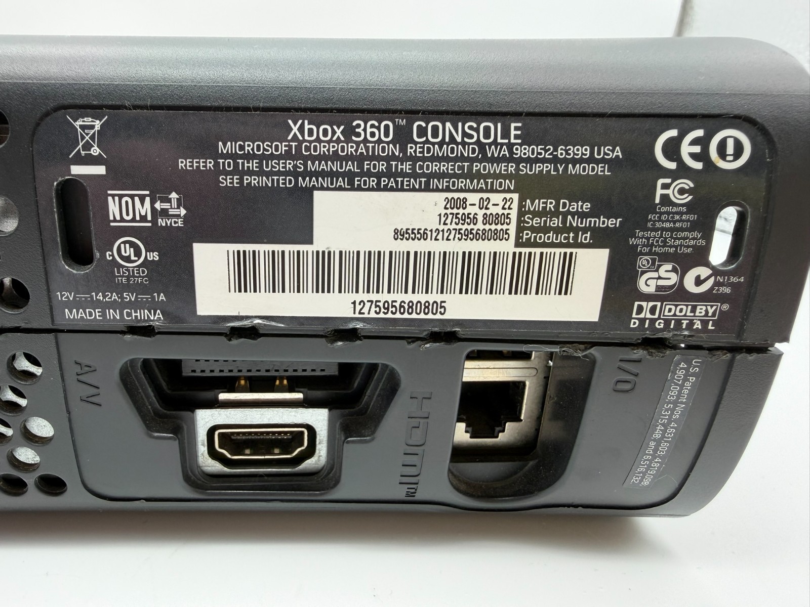 Micorsoft Xbox 360 Console Only Custom Wood Panel **As Is – Untested**
