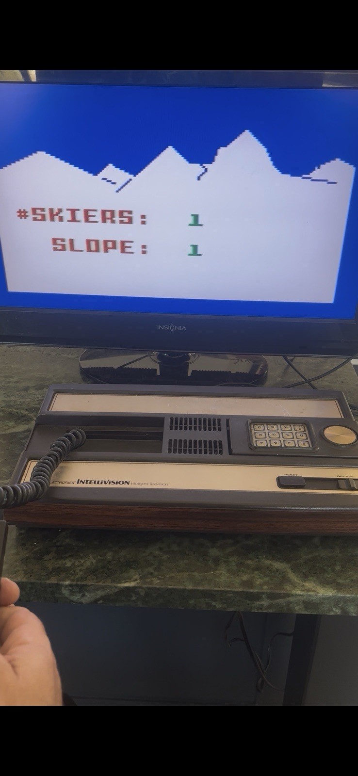 Mattel Electronics Intellivision Model 2609-A Console With 4 Games /Working