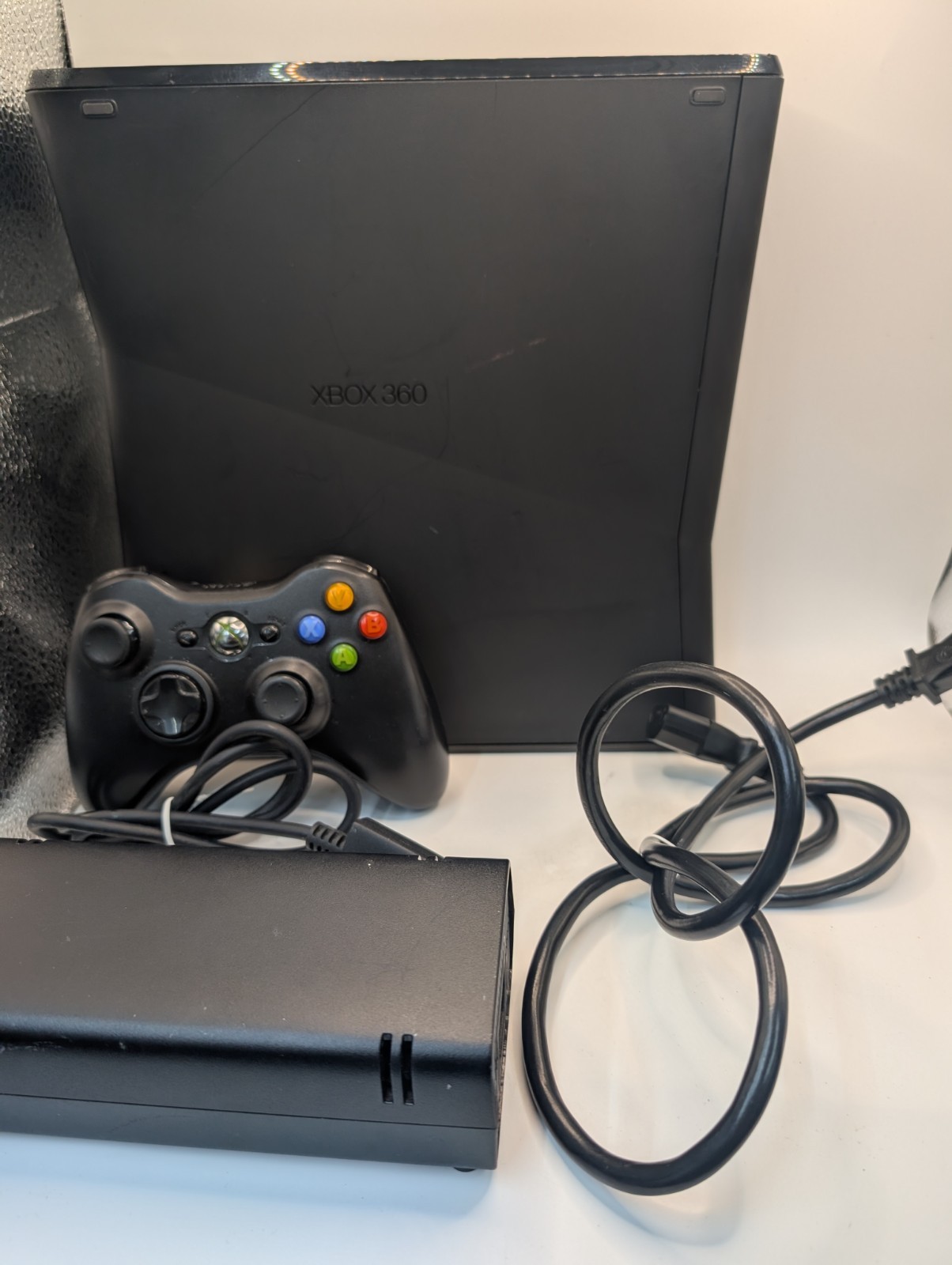 Xbox 360 S Slim Console Bundle w/ Controller & 11 Games Tested Working