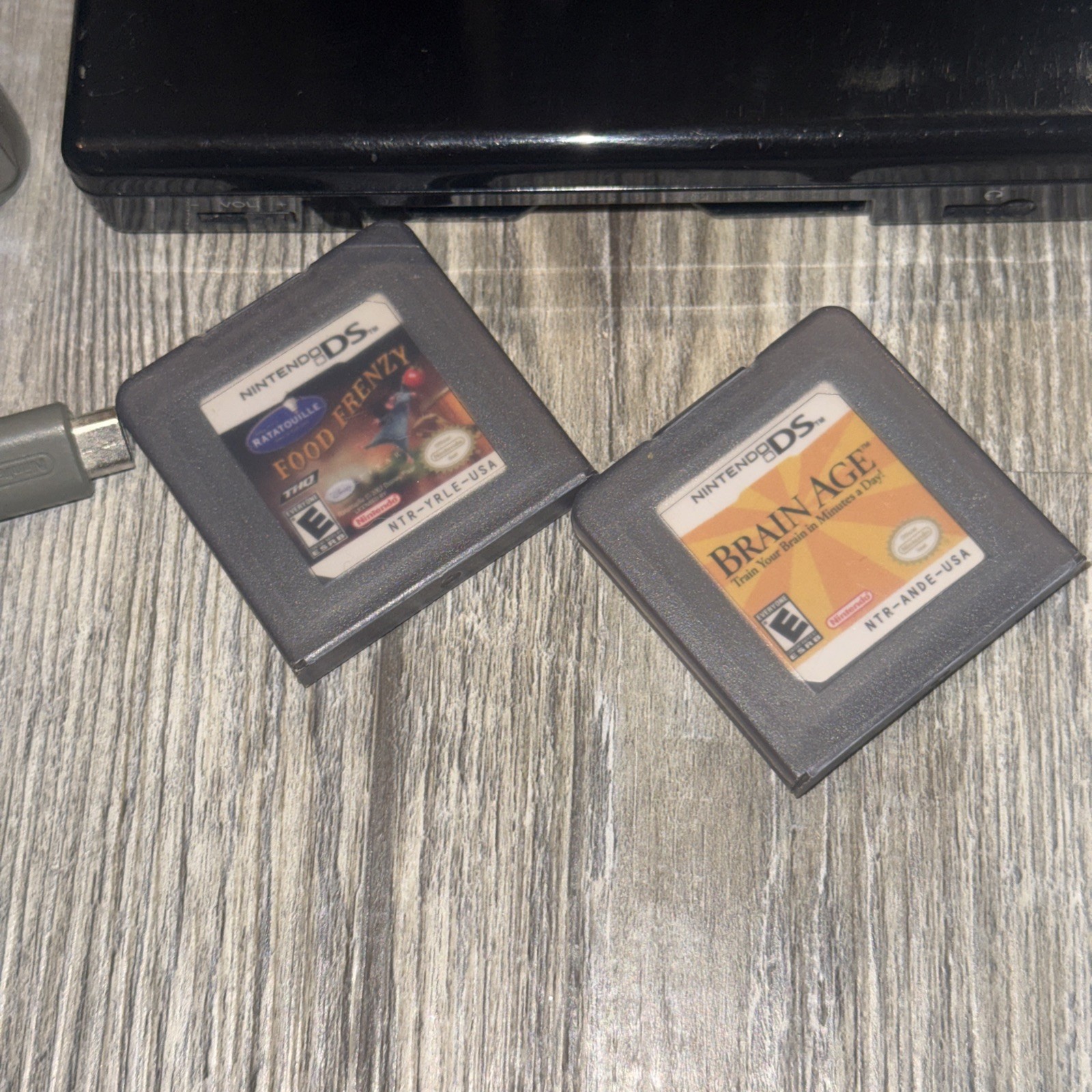 Nintendo DS Lite Black Handheld System + 2 Games