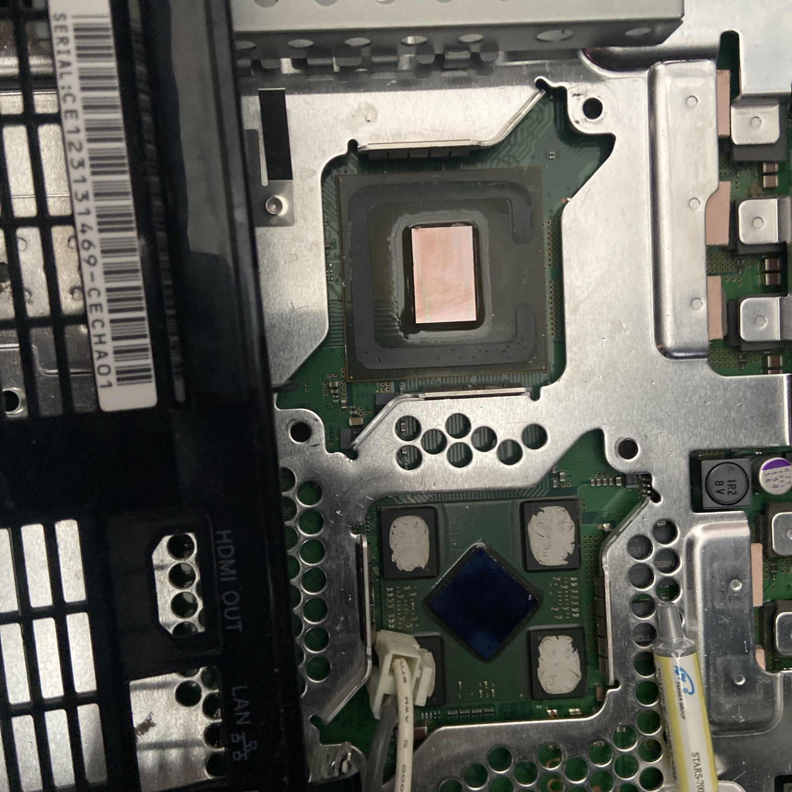 Playstation 3 backwards compatible motherboard CECHA01 w/housing PARTS REPAIR