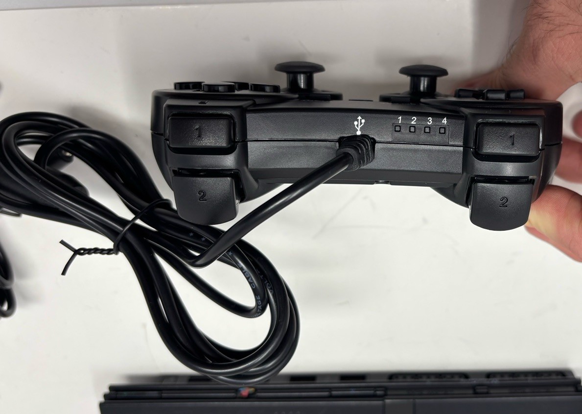 USED – Sony PlayStation 2 PS2 Slim Console Bundle – NEW LENS + BATTERY – CLEANED