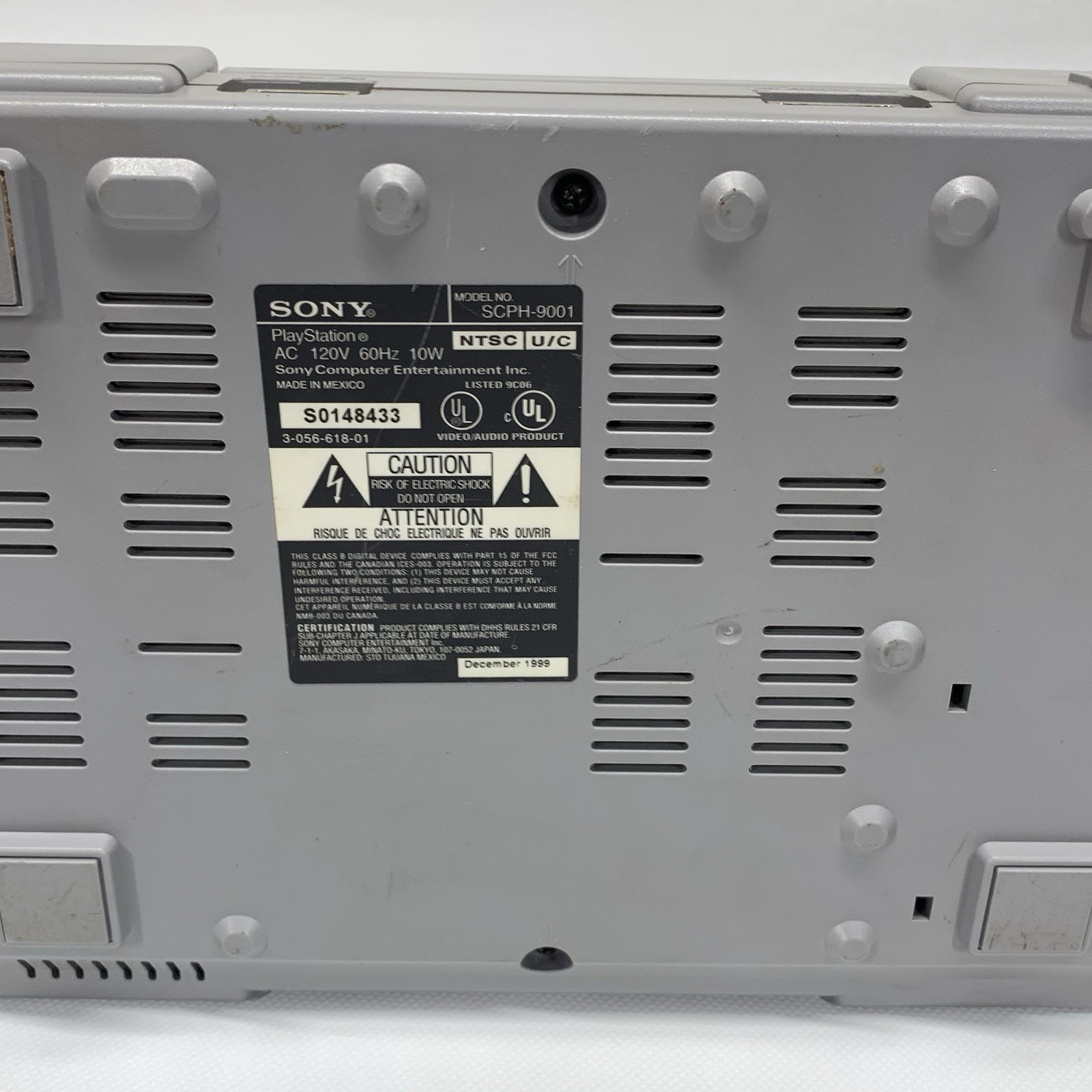 Sony PlayStation 1 PS1 Game Console for Parts or Repair Controller Port Issue