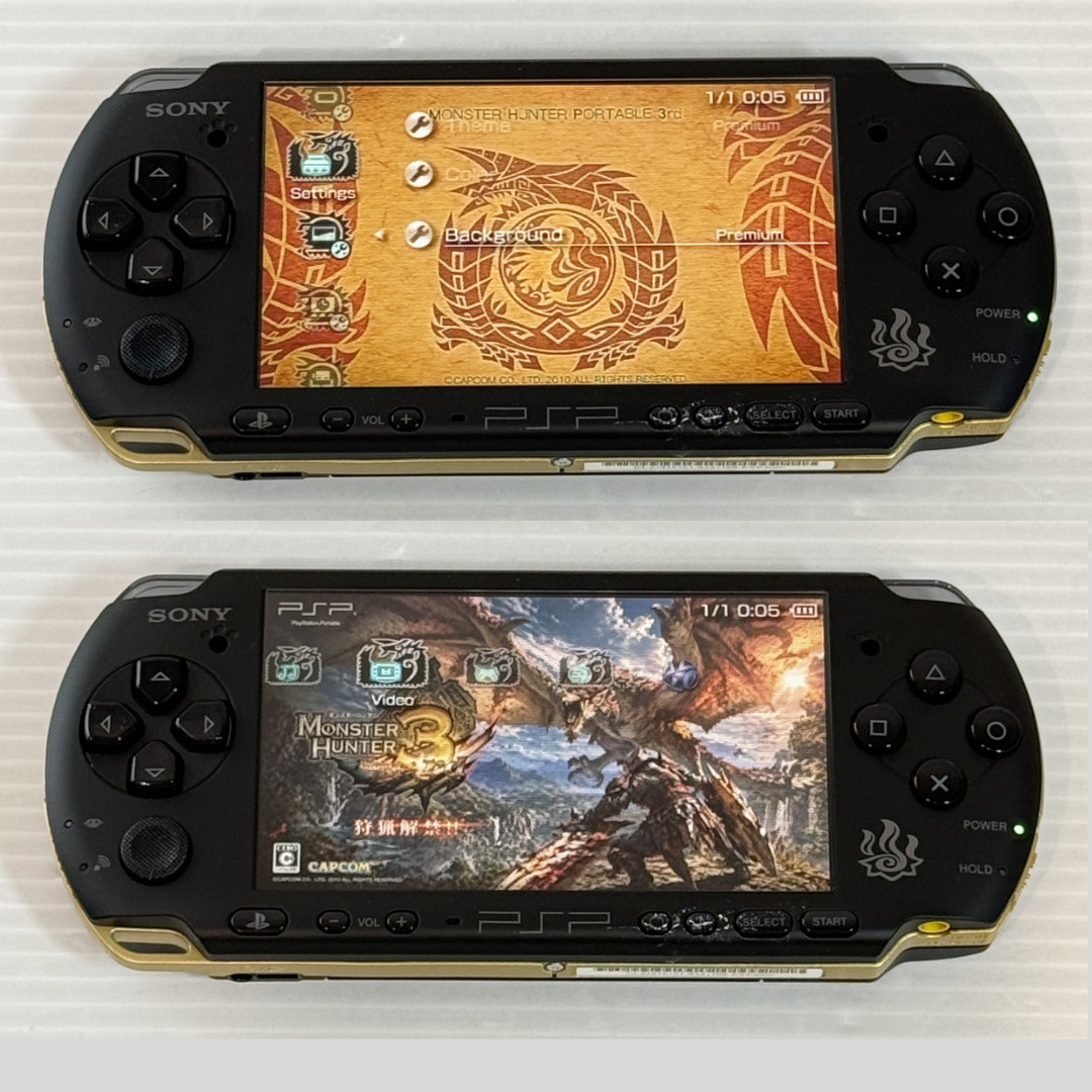 PSP-3000 Console Monster Hunter 3rd Limited Edition Region Free w/4GB -Excellent