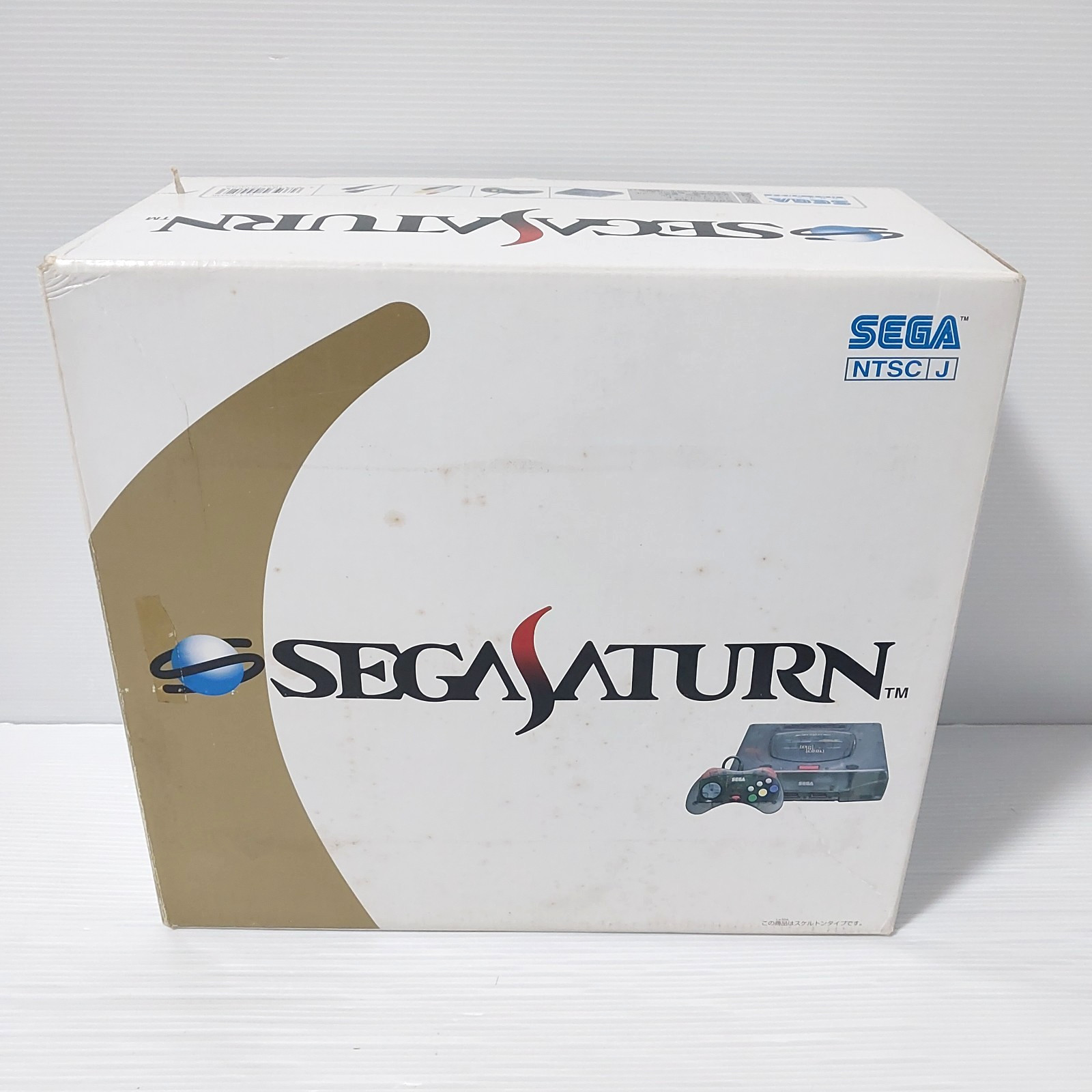 Sega Saturn Skeleton Black console with Box CIB NTSC-J Tested Import Japan