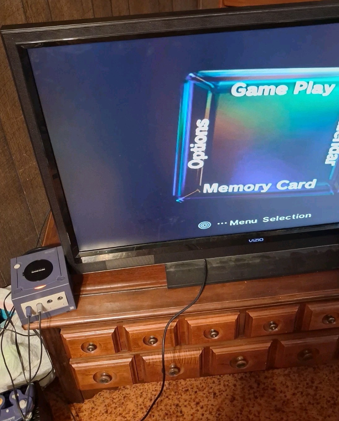 Nintendo GameCube Indigo DOL-001 Console 2 OEM Controllers 6 Games Naruto Tested