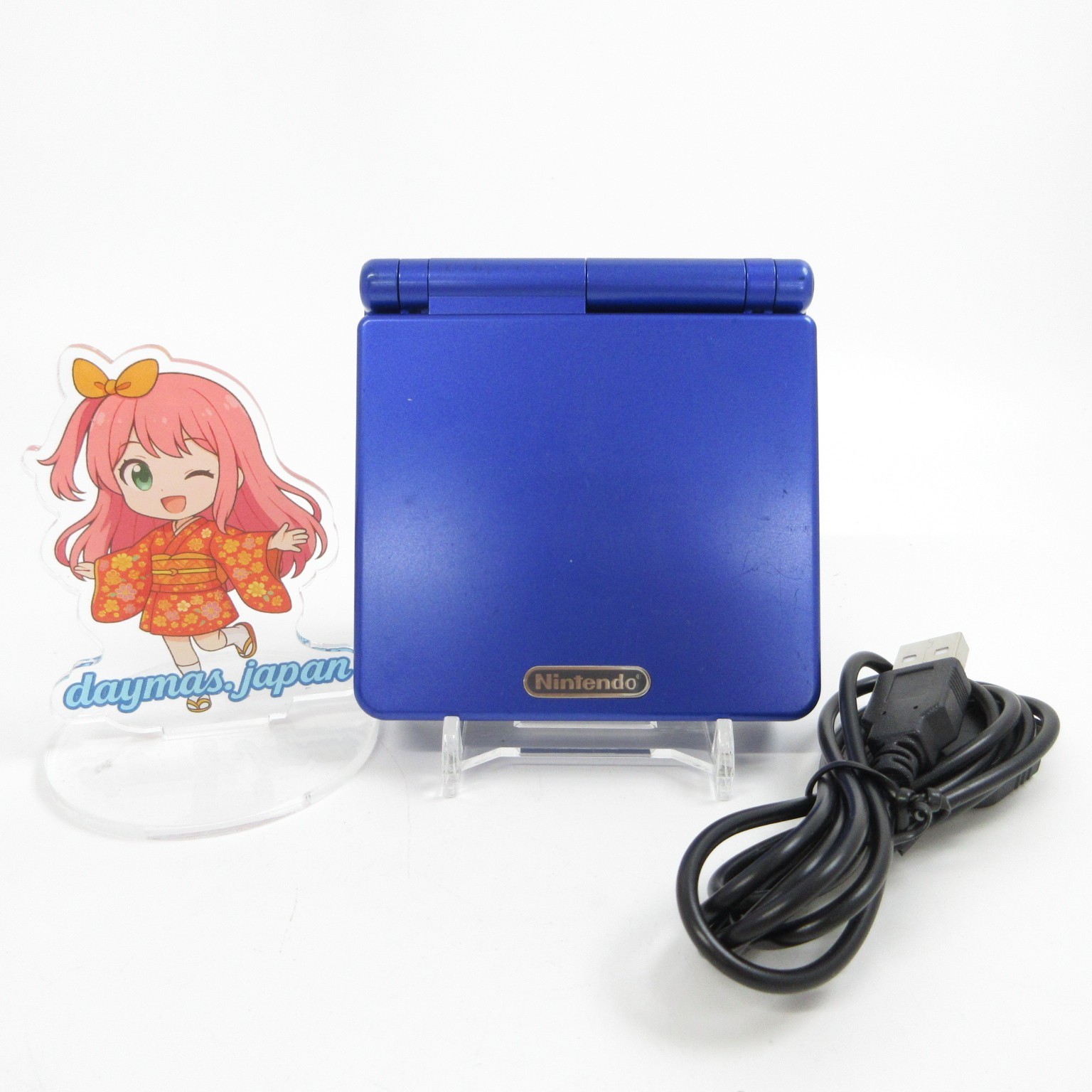 【Excellent】Nintendo GameBoy Advance SP Azurite Blue GBA Console #DEN0525/13