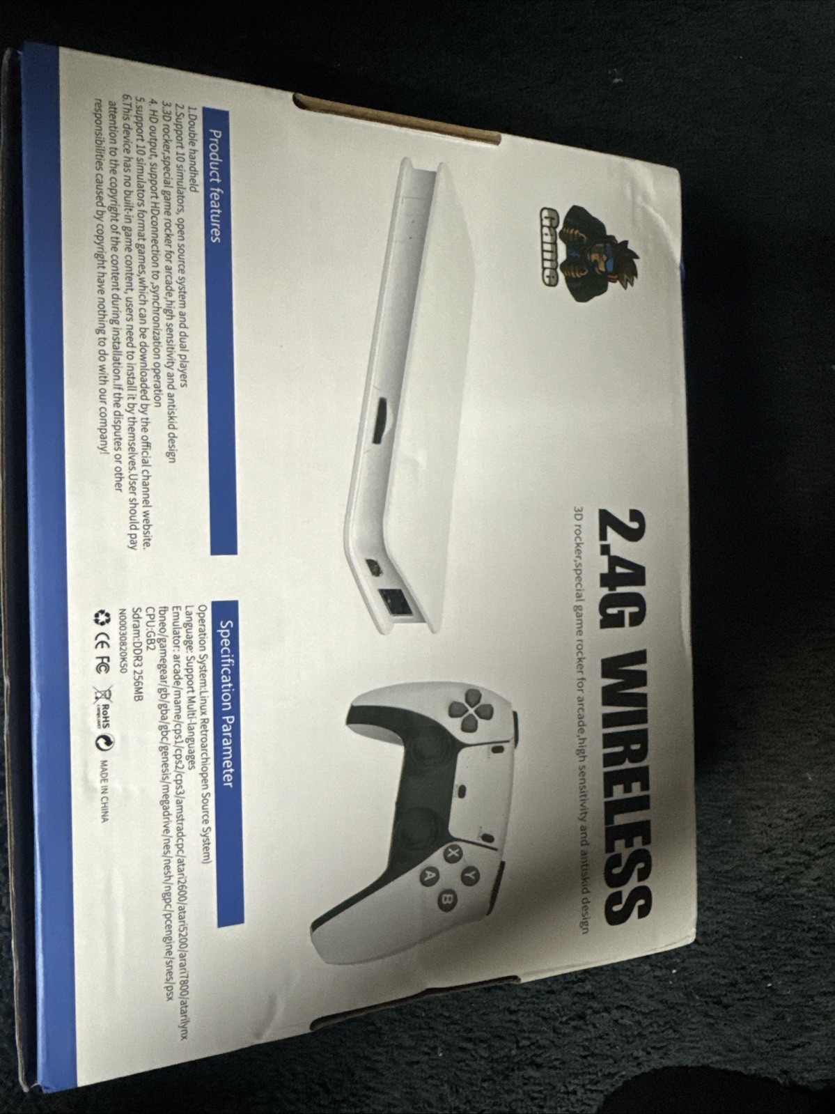 GameStick 2.4G Wireless Home Console White 3D Rocker High Sensitivity Antiskid