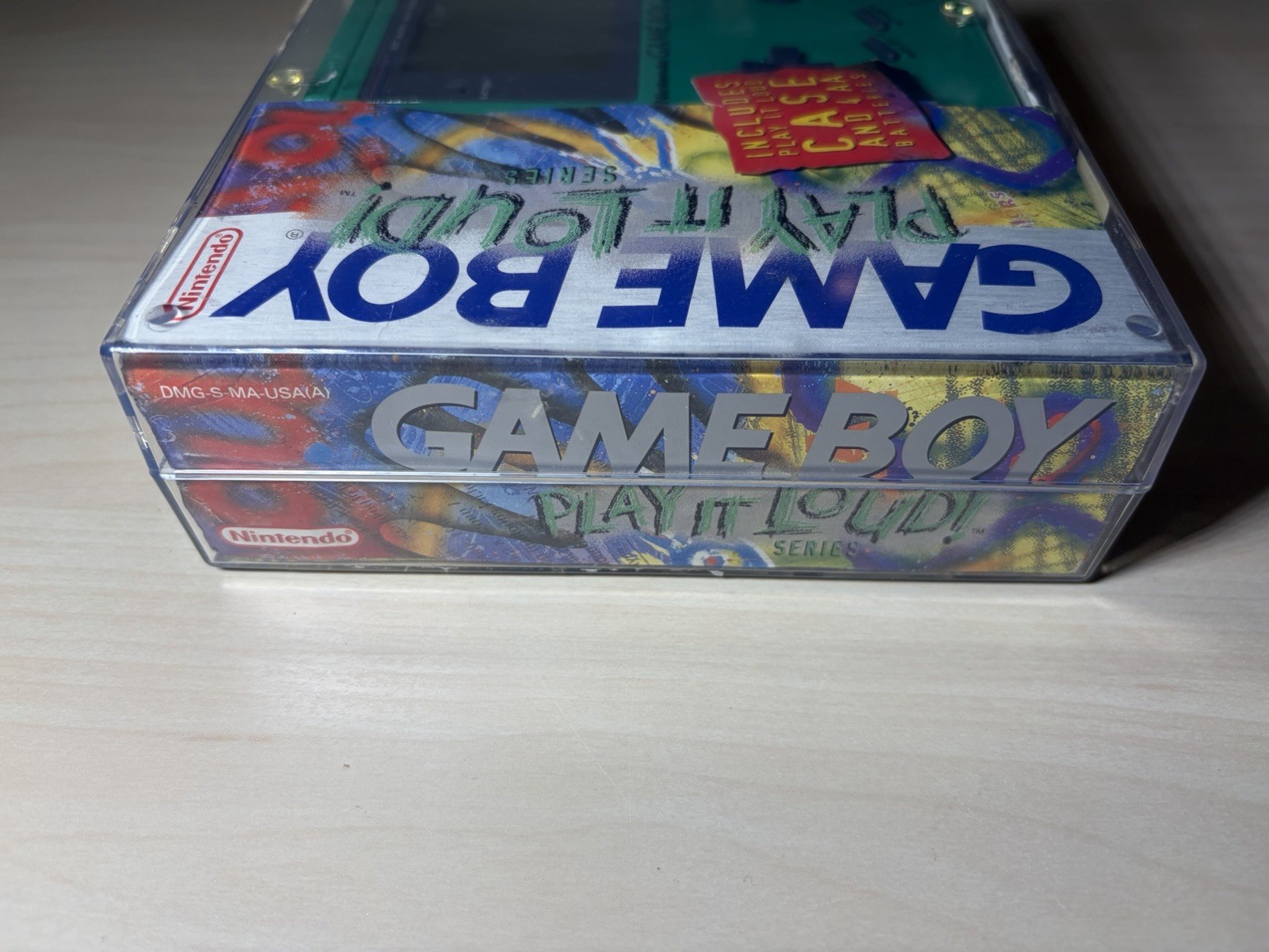 Nintendo GameBoy Green Play It Loud Edition Complete Original Working Mint Cond