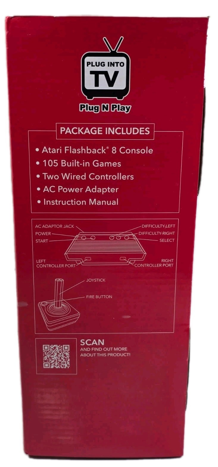Atari Flashback 8 Deluxe HD Console – 105 Built-in Games w/ Wired Controllers