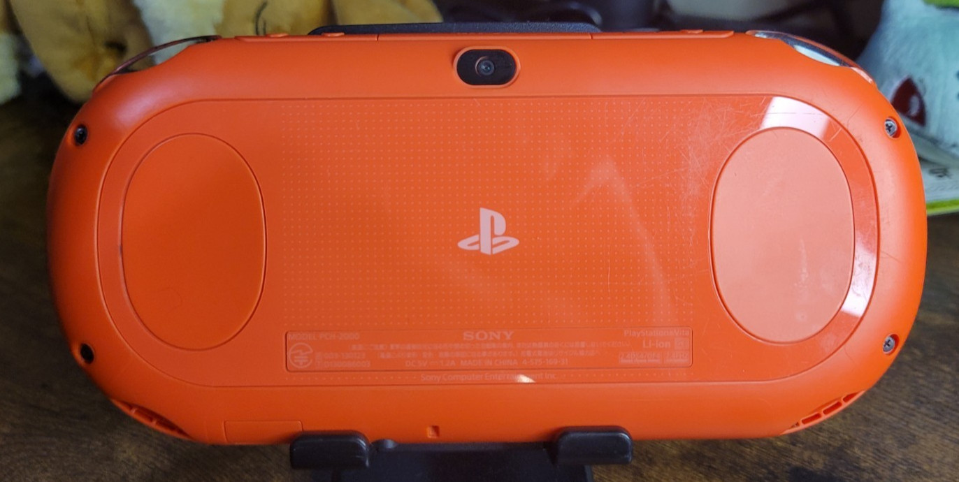 PlayStation Vita 2000 Orange Console PS Vita Slim Tested Working English Set