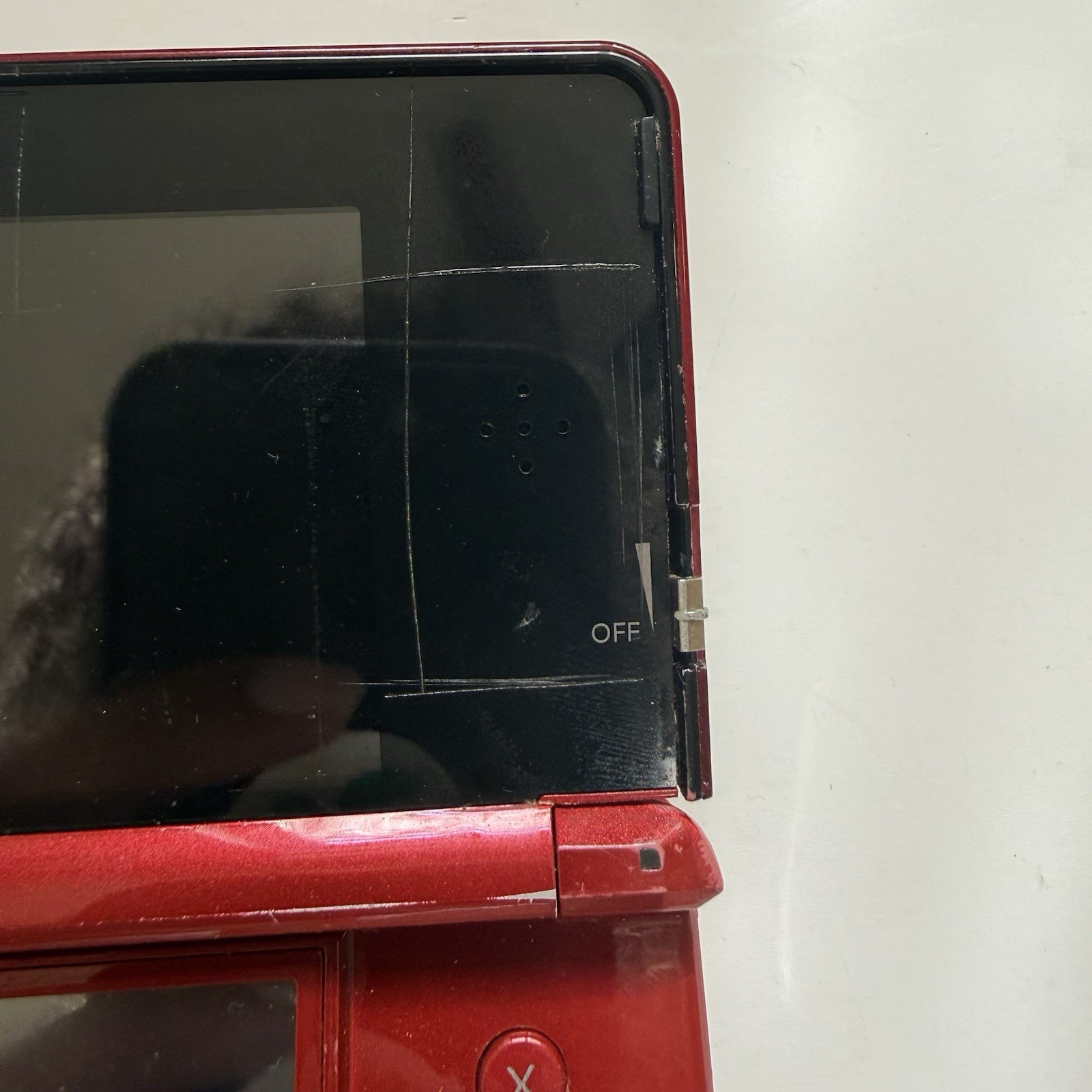 Nintendo 3DS Handheld System Flame Red Tested USA *READ DESCRIPTION