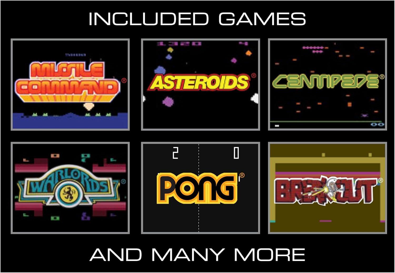 Atari Pocket Player Pro: Handheld Portable Video Game Console with 100 Games, 2.