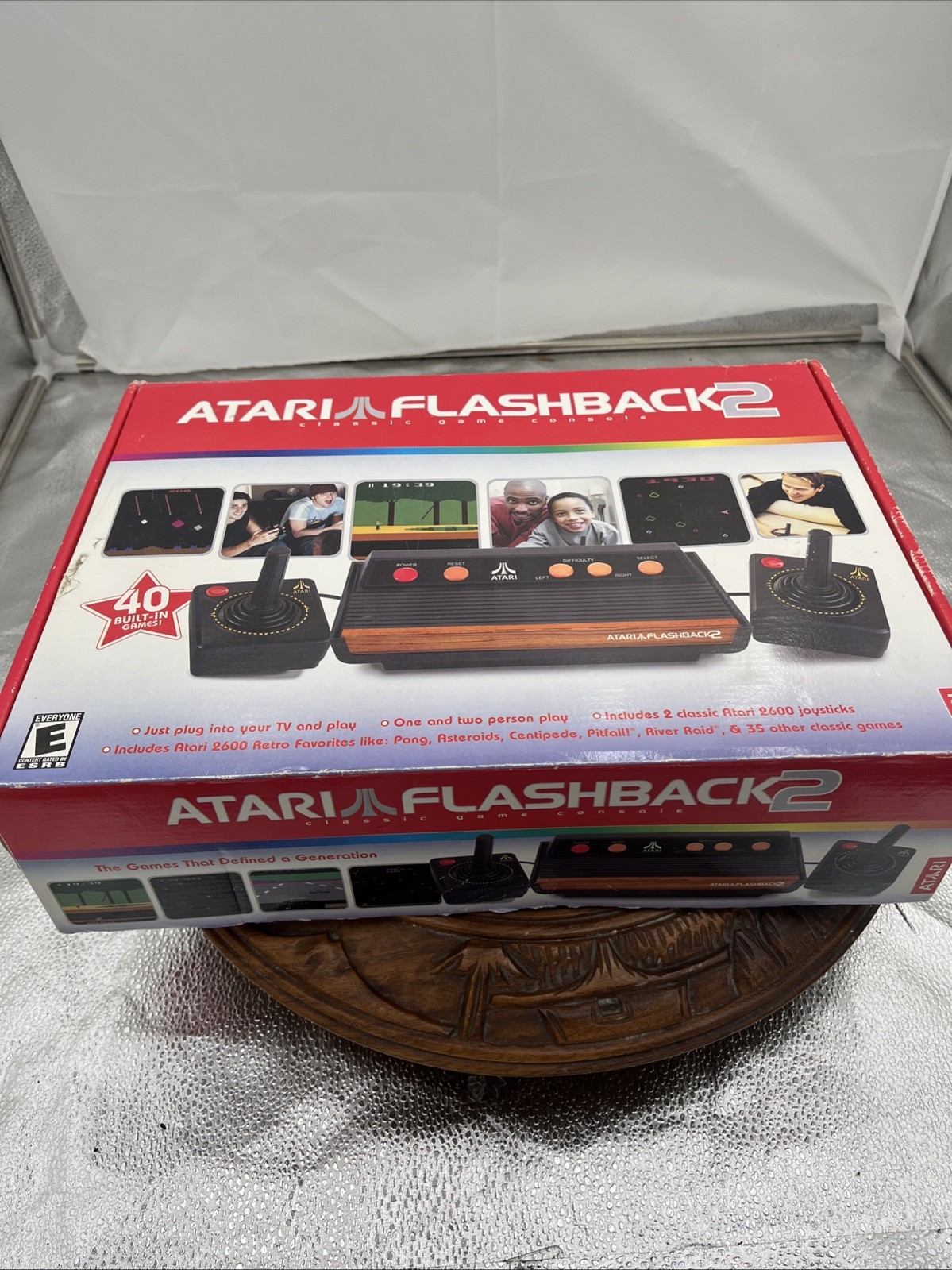 Atari Flashback 2 Launch Edition Black Plug&Play TV Game Used In Box
