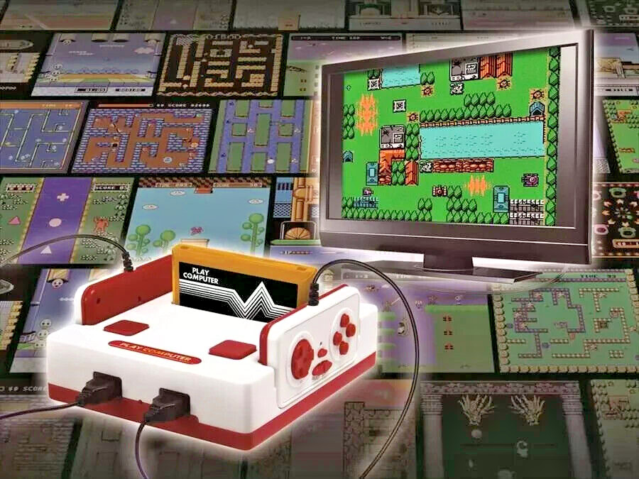 [Famiclone Japanese Console] Play Computer Retro 118 Boxed Famicom KTFC-004W New