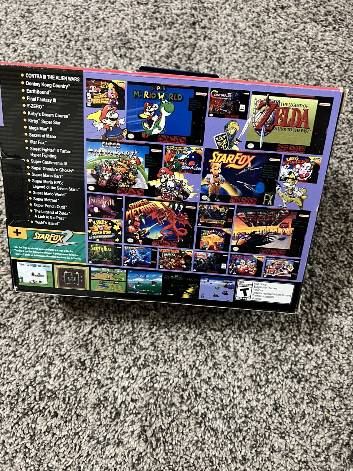 Authentic SNES Super Nintendo Classic Mini Super Entertainment System 21 Games