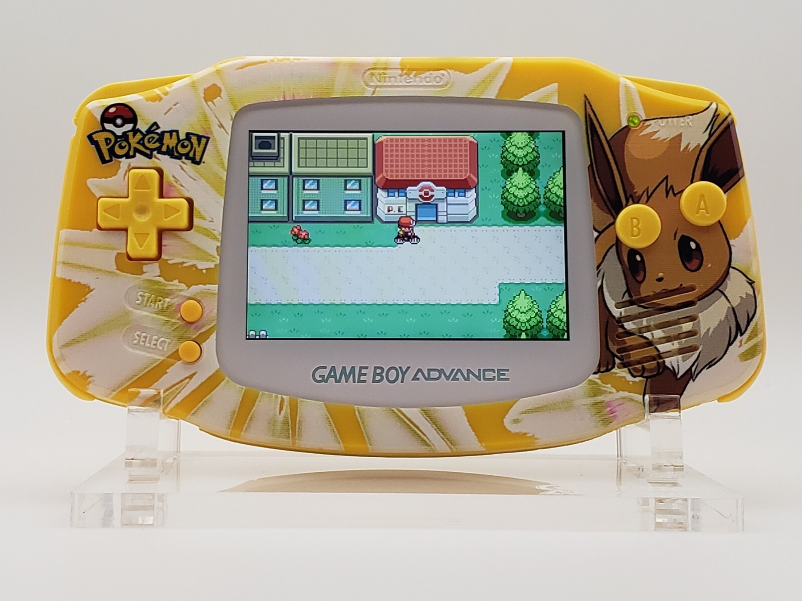 Eevee Game Boy Advance Funnyplaying Backlit IPS Screen Pokemon Theme