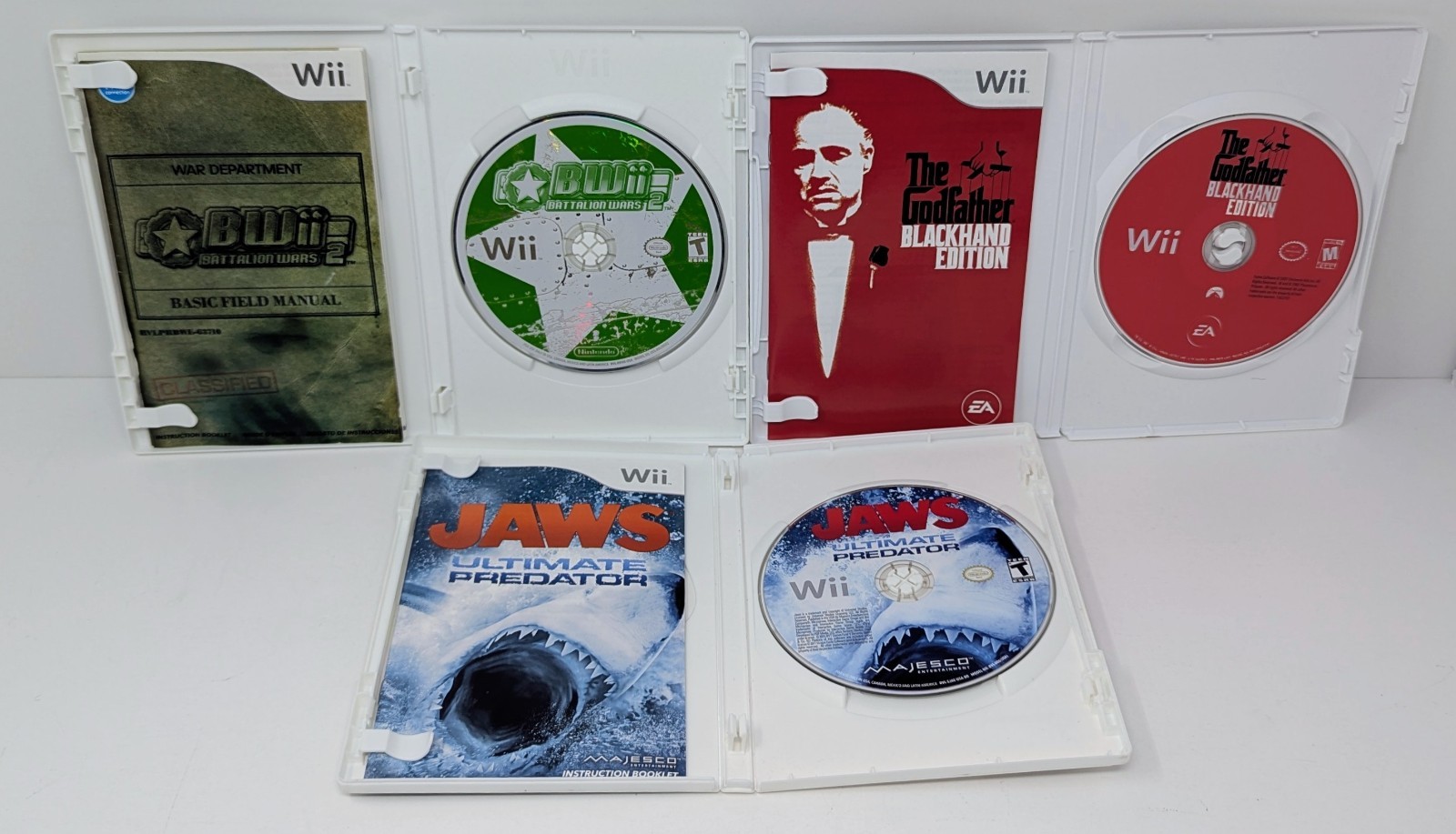 Nintendo Wii White Console GameCube Compatible Bundle w/ 3 Games – Tested!