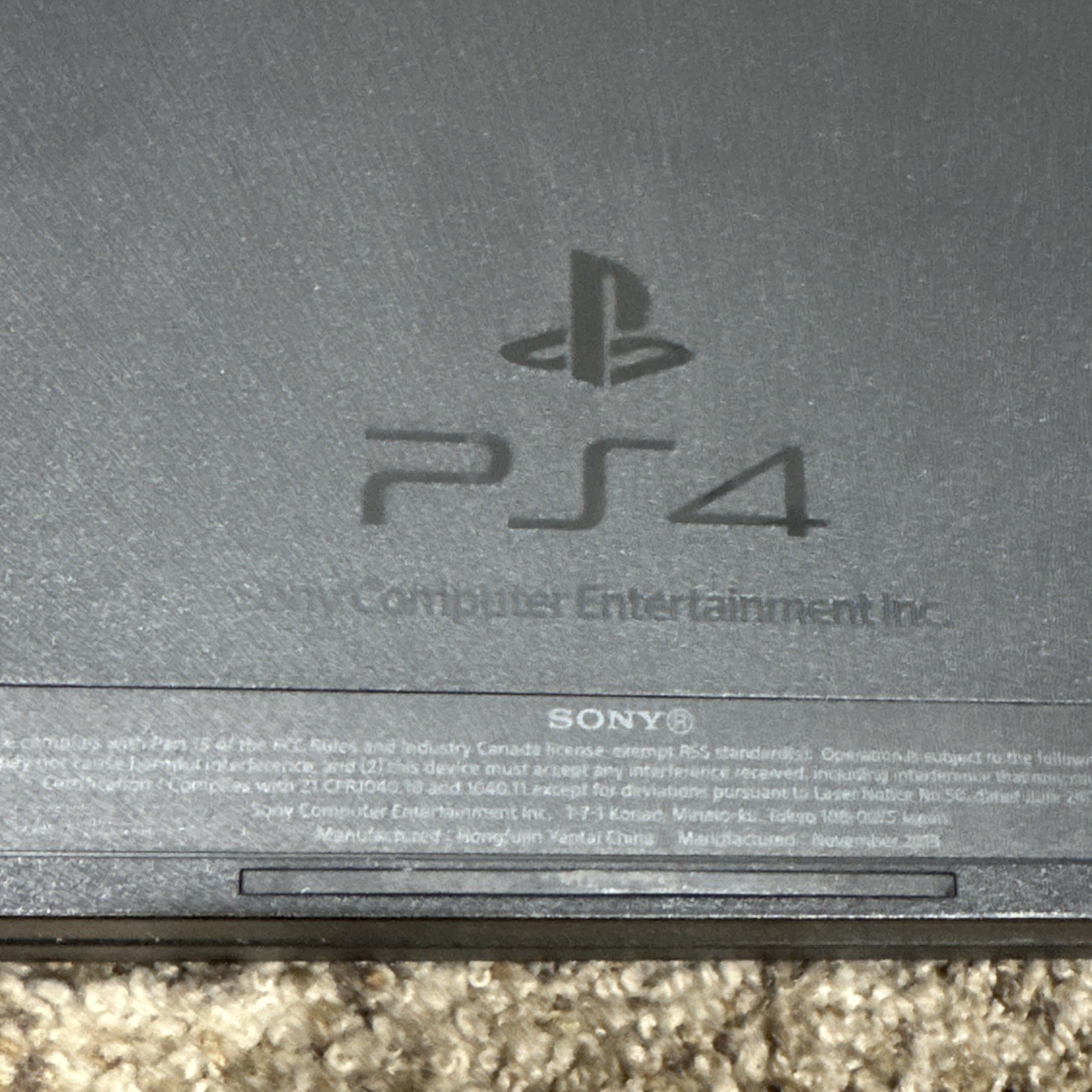 Sony PlayStation 4 PS4 Console Only Working Tested No Controller Black