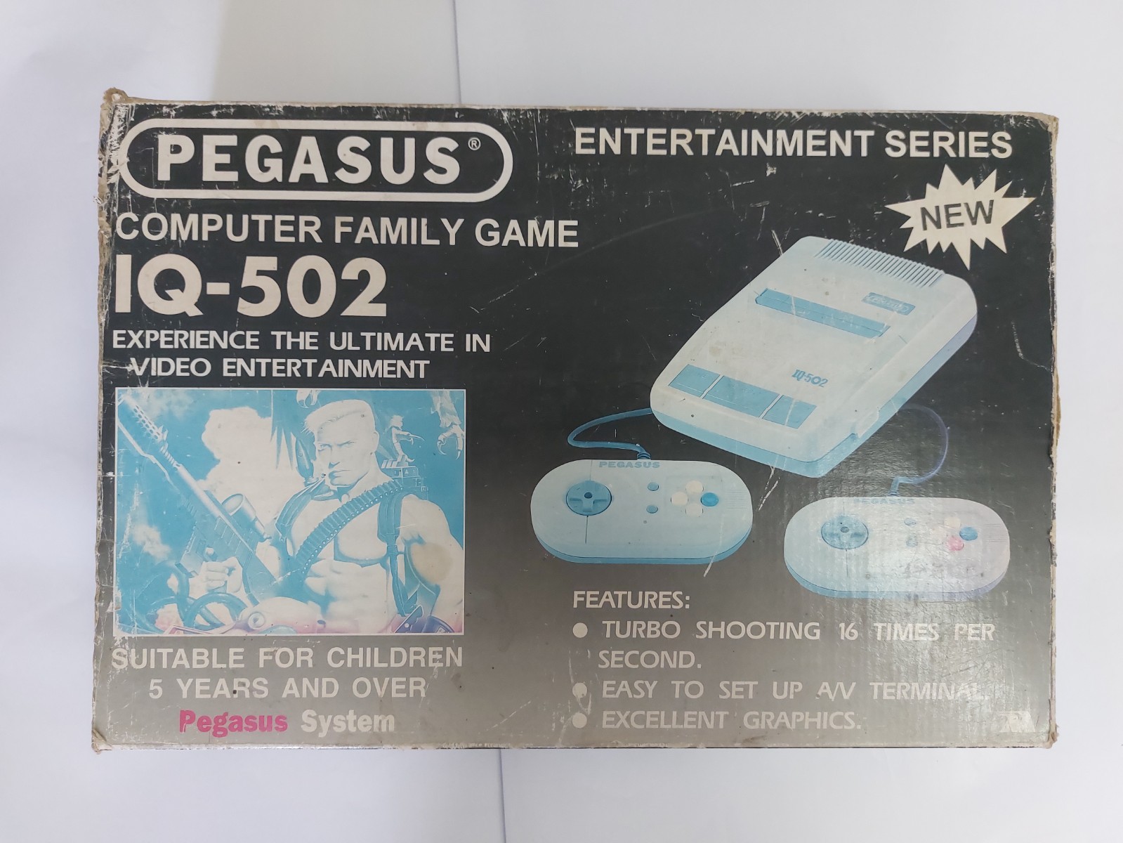 Pegadus iq-502 good condition made in Taiwan full kit box manual games dendy