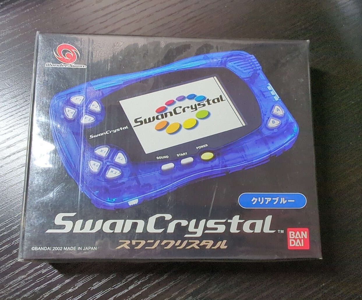 NEW BANDAI Sct-001 Wonder Swan Crystal Blue Clear Blue Vintage Brand New Sealed