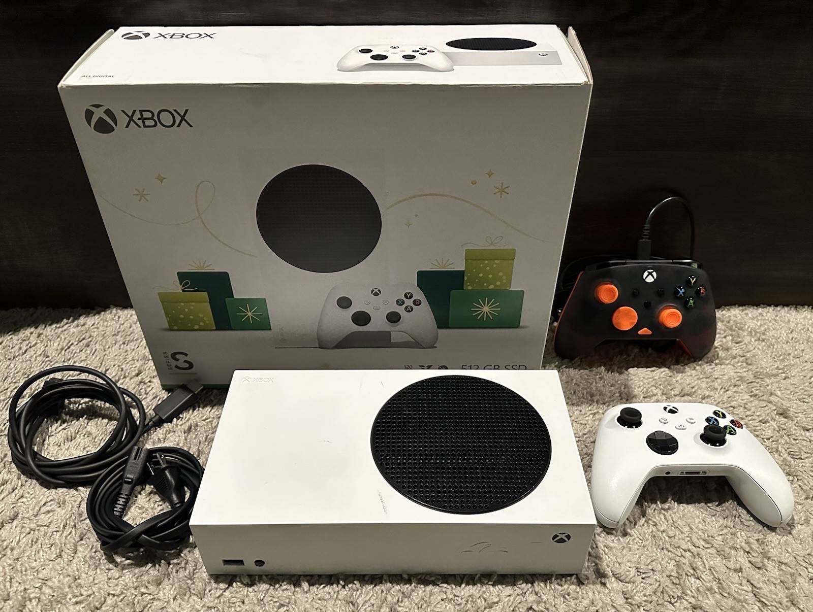 Microsoft Xbox Series S 512GB White With 2 Controllers, All Cables & Box