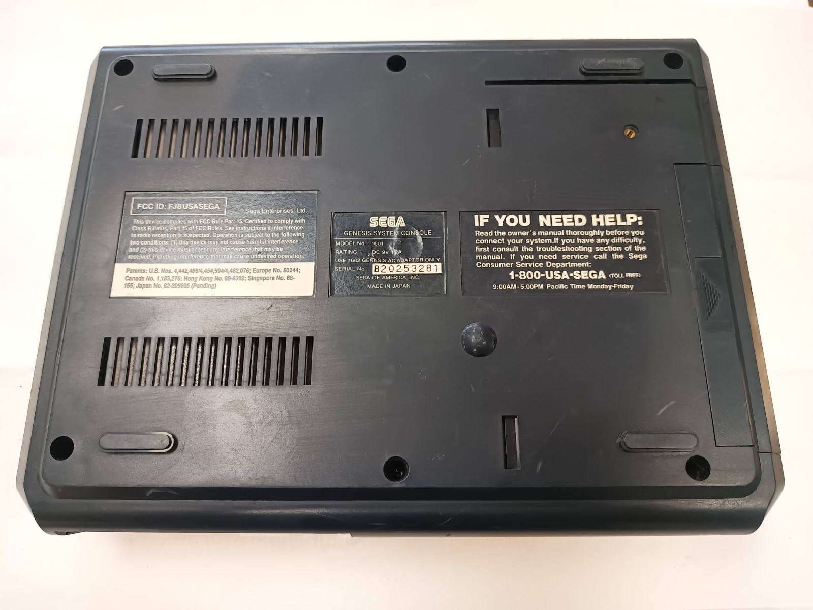 Sega Genesis 16-Bit Model 1601 Console Only – Tested Working System Only