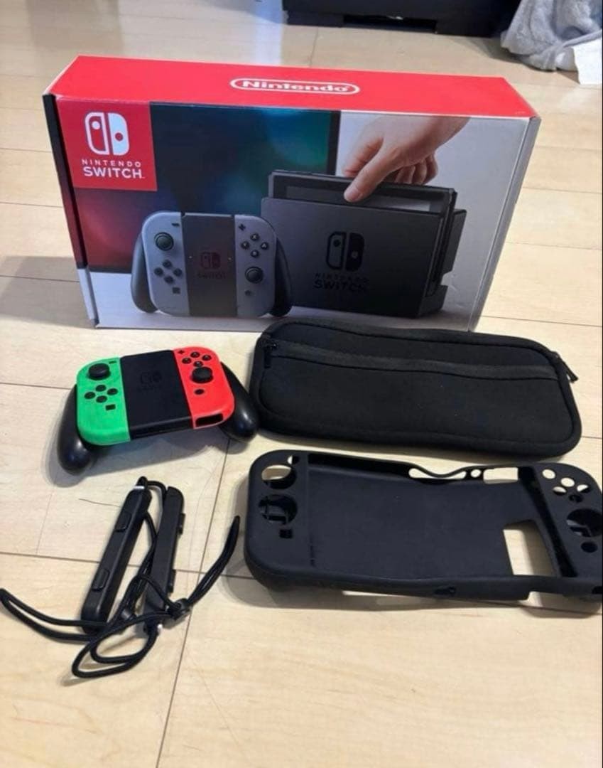 Nintendo Switch console gray gray red green Joy Con