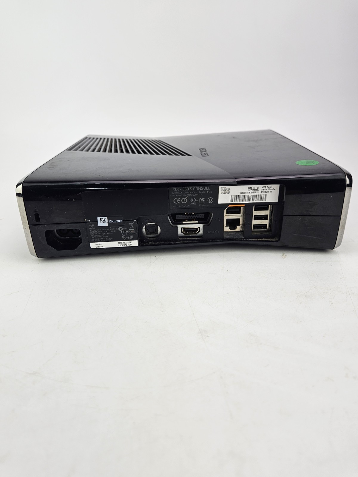 Microsoft Xbox 360 S 250GB Console Gaming System Only Gloss Black 1439