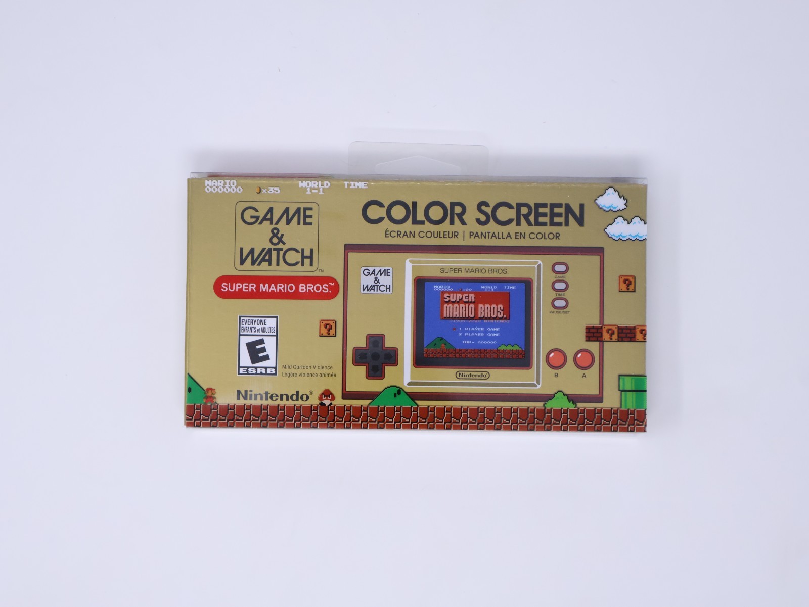 Nintendo Super Mario Bros Handheld Game and Watch Color Screen New and Sealed