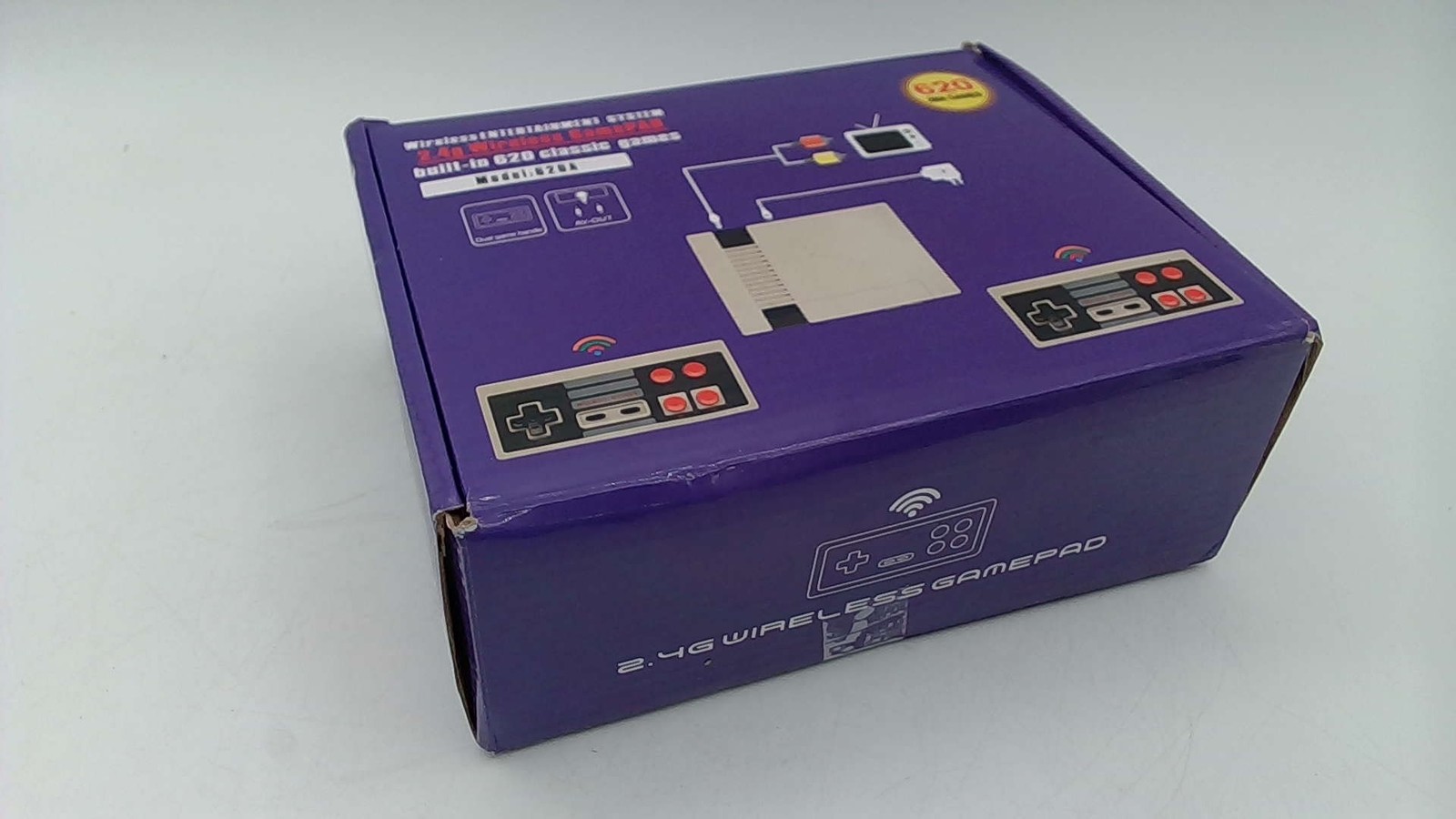 Purple Wireless Entertainment System, 2.4G Wireless Gamepad