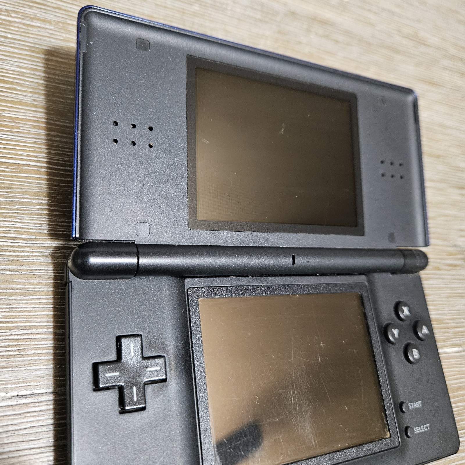 Nintendo DS Lite Handheld System w/ Charger & 6 Games – Cobalt/Black – TESTED