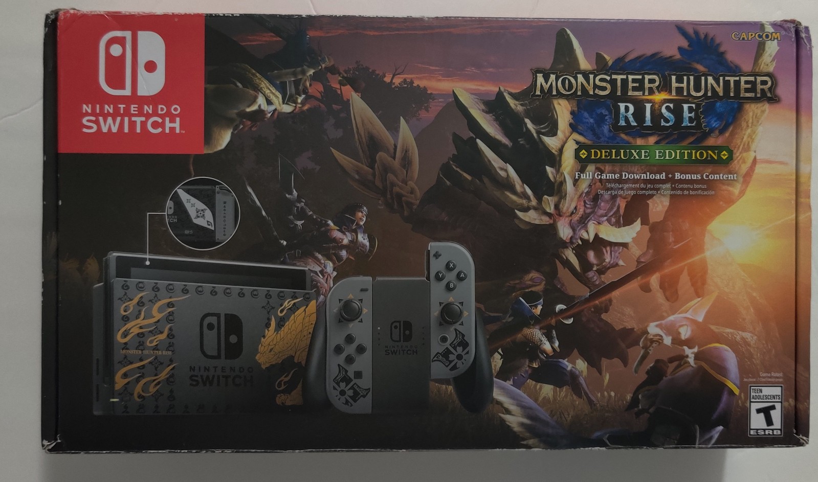 Nintendo Switch Monster Hunter Rise Console – Complete In Box with Extras