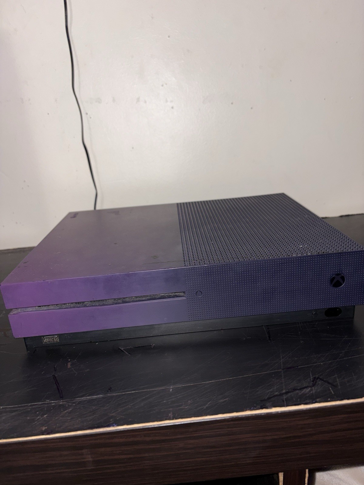 Microsoft Xbox One Home Console Purple Skin w/ Black/Red Button Controller Wi-Fi