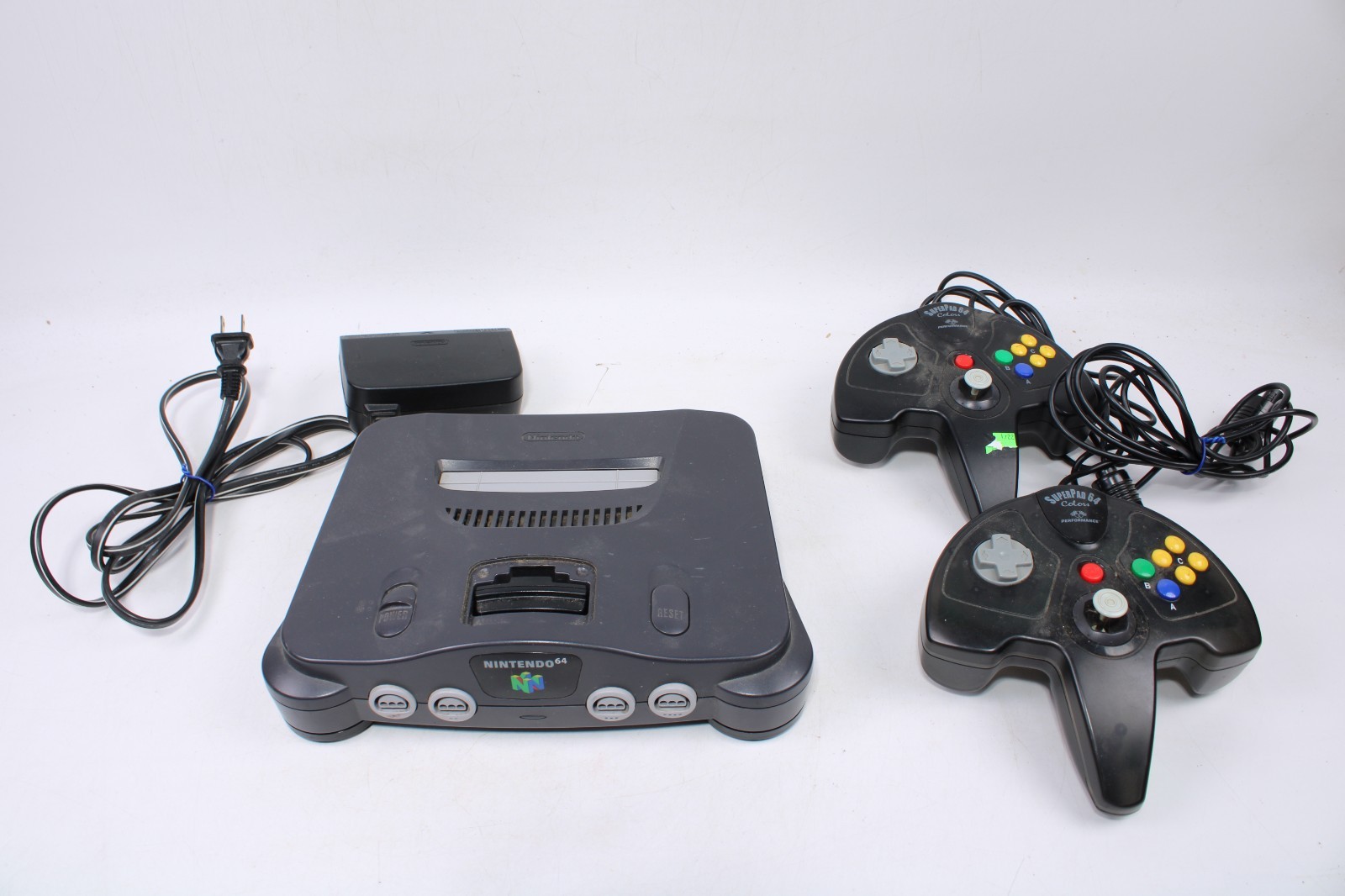 N64 Console w/ 2 Superpad 64 and Power Supply NUS-001(USA) – Tested
