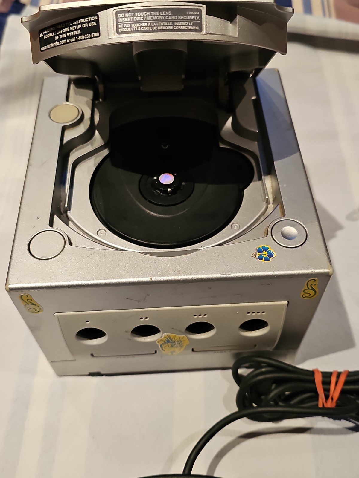 Nintendo GameCube DOL-101 Gaming System SILVER Console w/ Controller Free ship