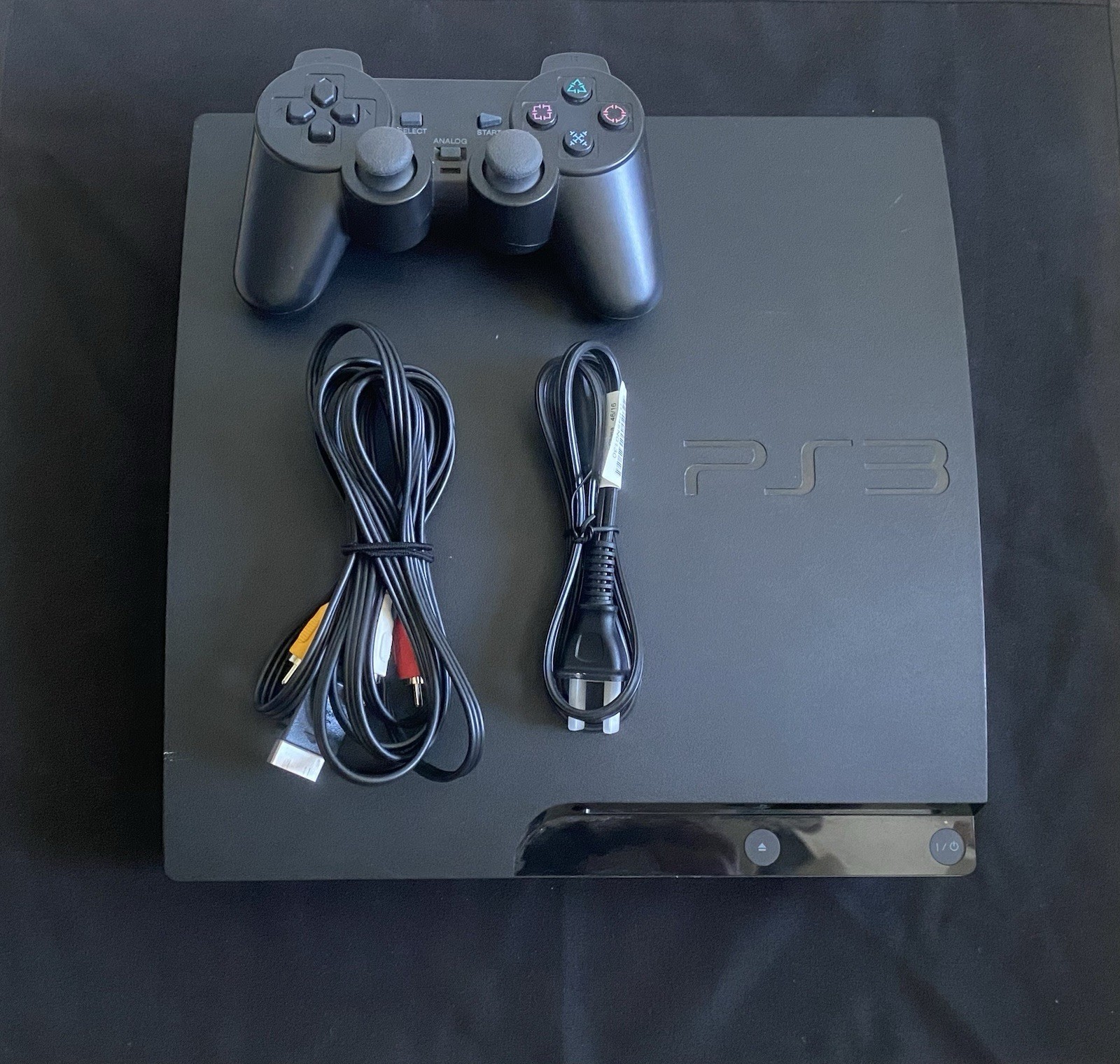 Sony PlayStation 3 Slim CECH-3001B 120GB Black Wi-Fi Blu-Ray Console