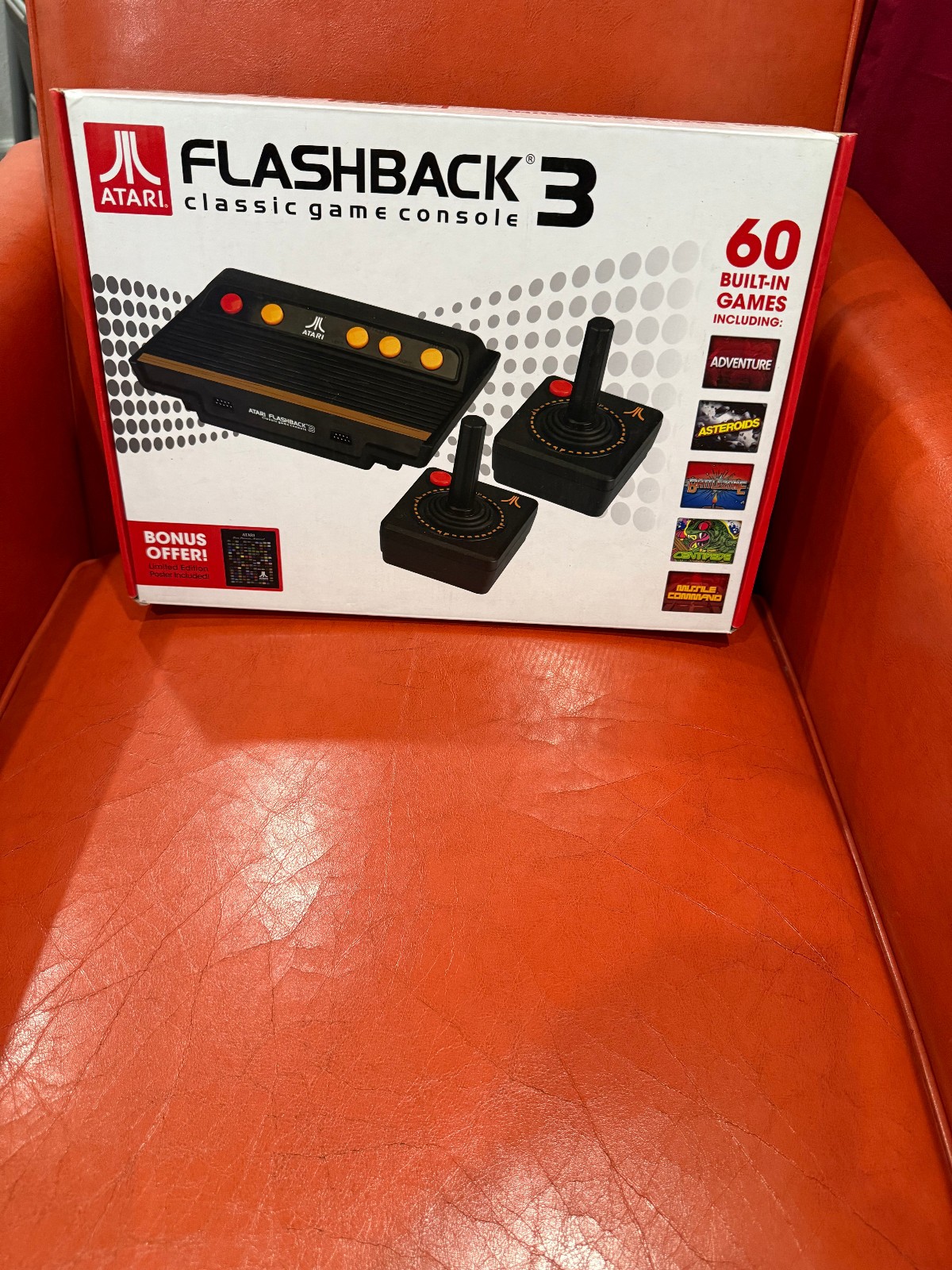Brand New Atari Flashback 3 Classic Game Plug N Play Console 60 Built In Games