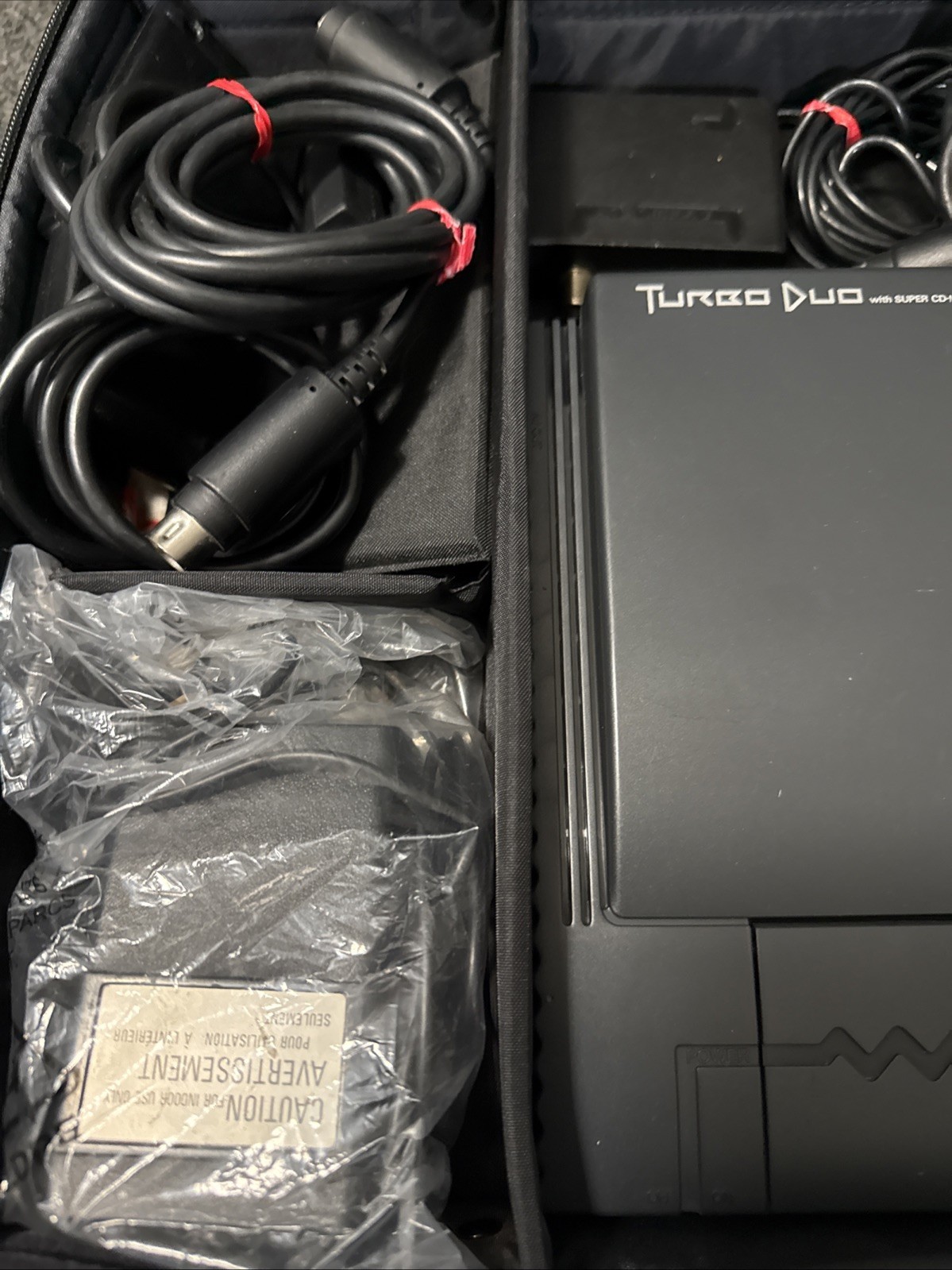 TurboGrafx-CD/TurboDuo Launch Edition Black Console with 15 Games 2 Controllers