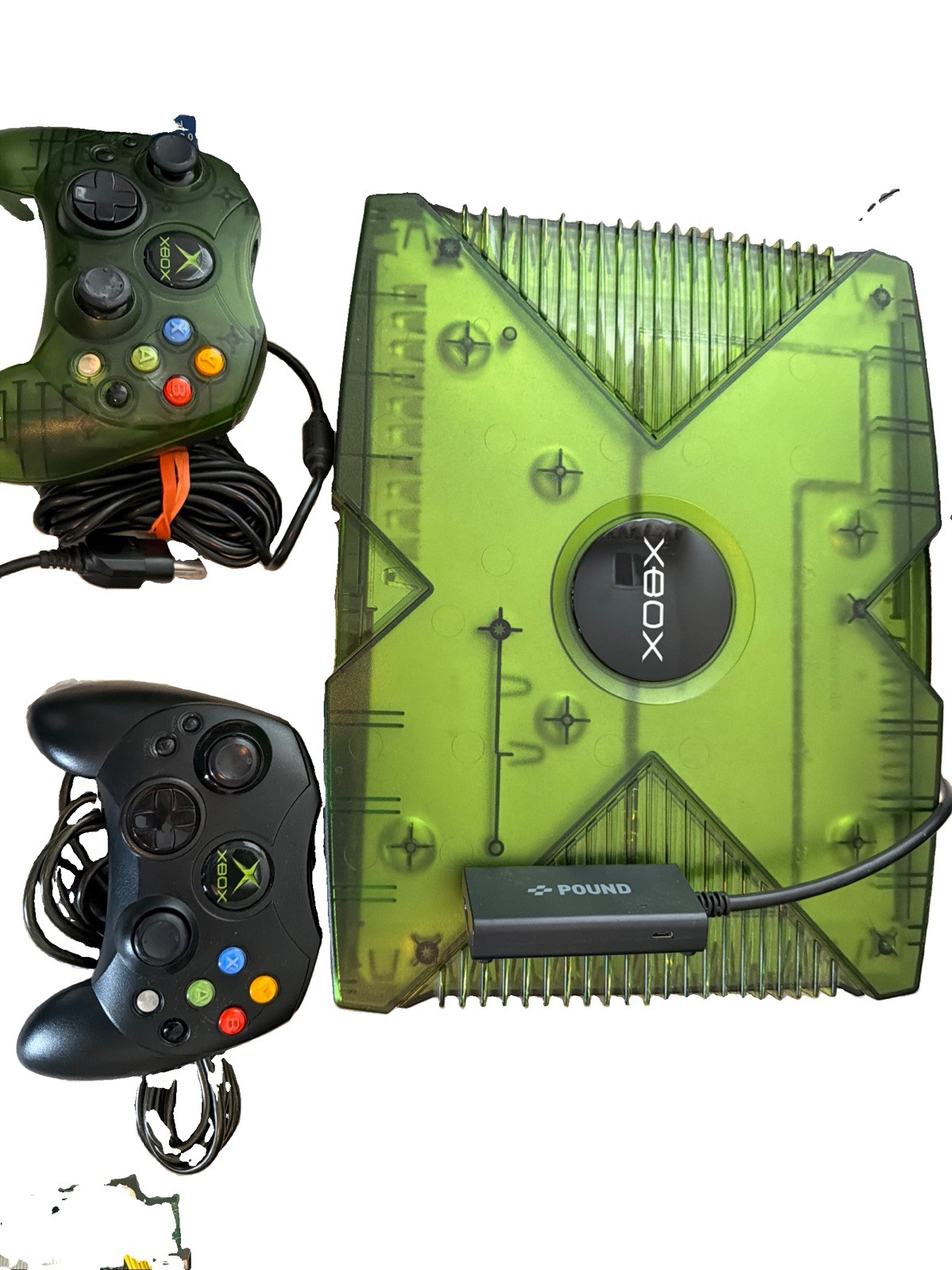 Microsoft Xbox Original: Halo Special Edition Console W/ Green Controller READ!!