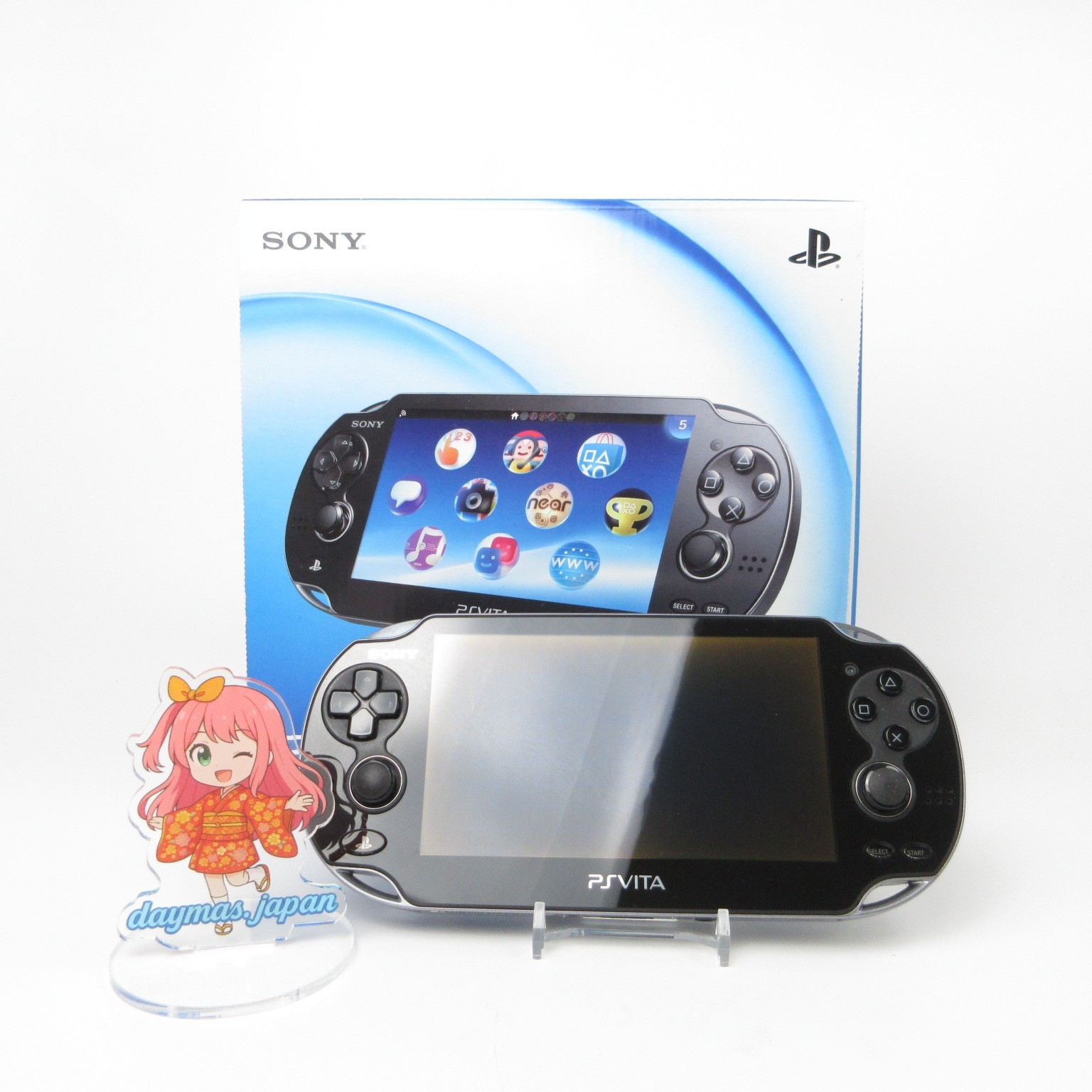 【Excellent】Sony PS Vita PCH-1000 Crystal Black Wi-Fi Model Console #Arr0309/05