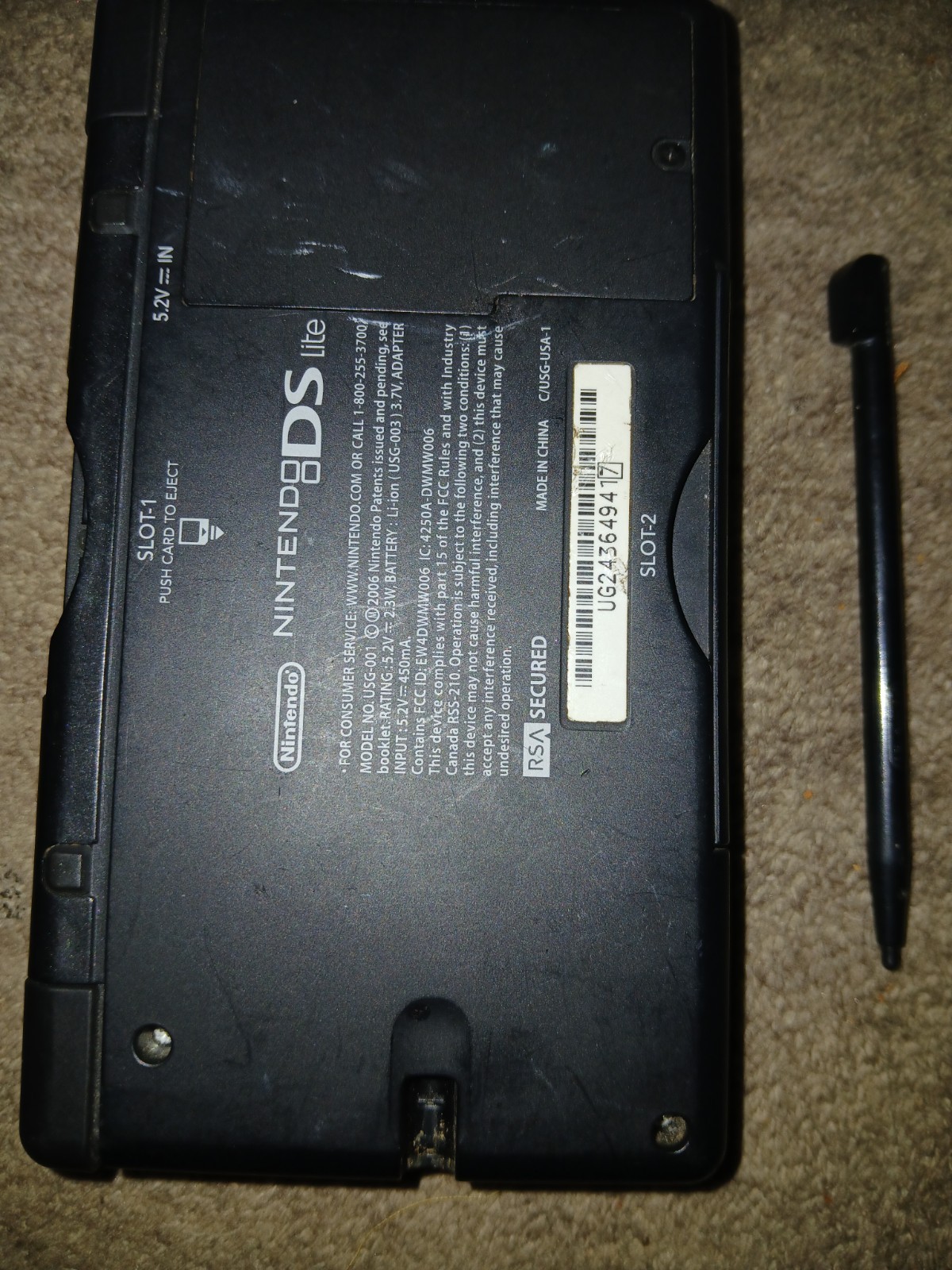 Nintendo DS Lite Handheld System – Cobalt/Black