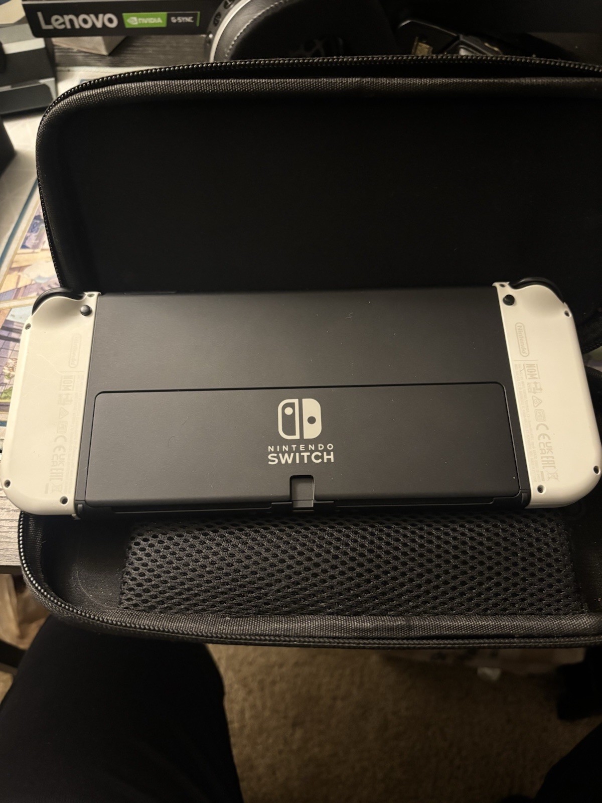 Nintendo Switch OLED Model White Console Wi-Fi Capability USB-C Handheld System