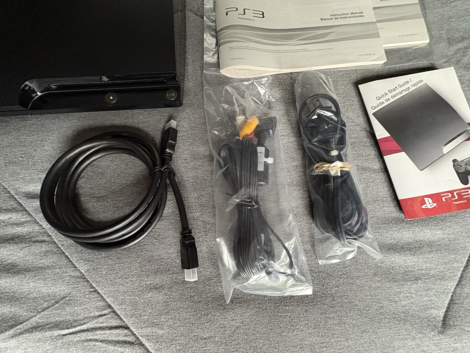 Sony Playstation 3 Slim Console 120GB – COMPLETE IN BOX- CECH-2001A Great shape