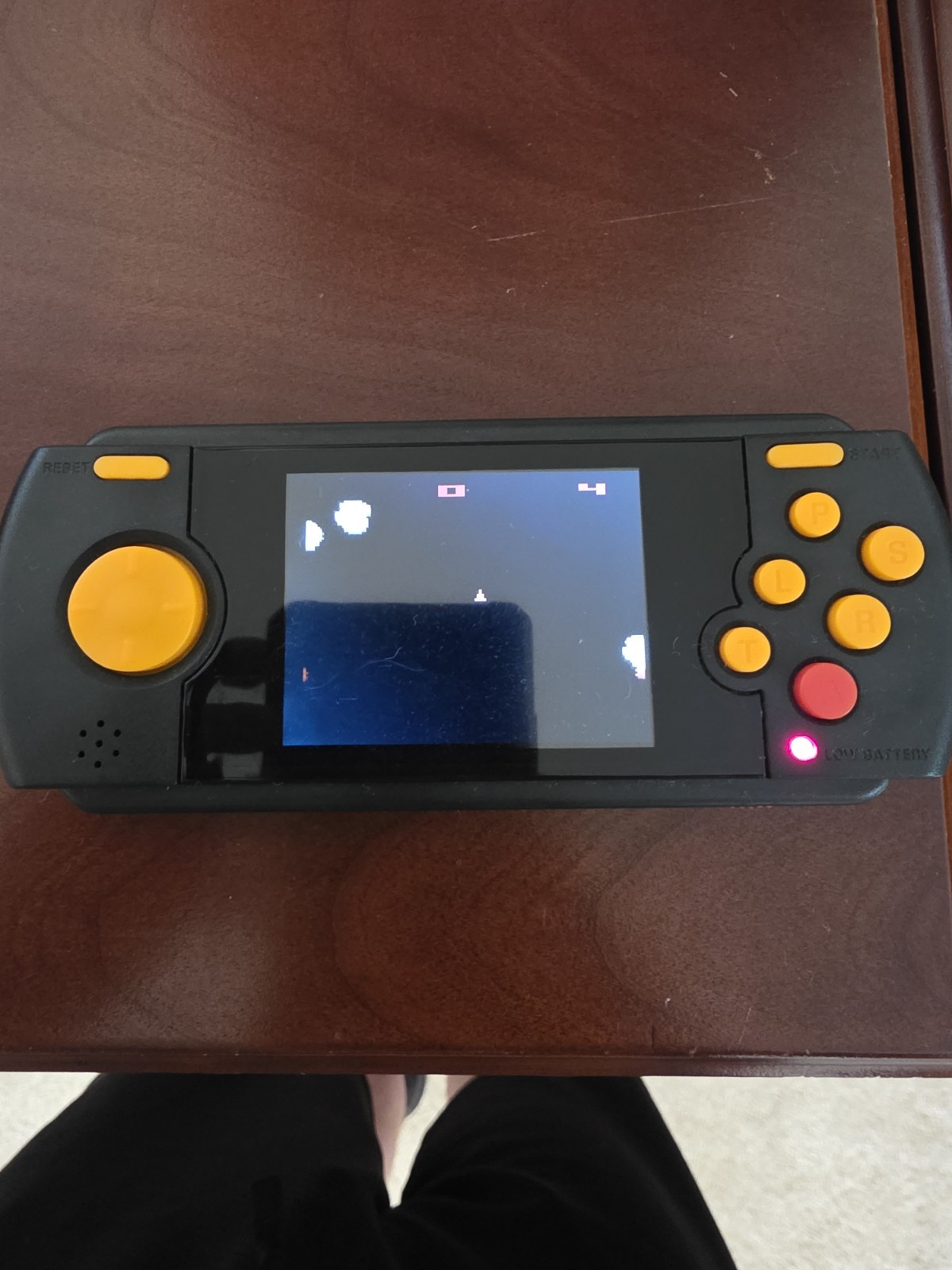 Atari Flashback Portable Deluxe Handheld System Black/Orange Built-In Games