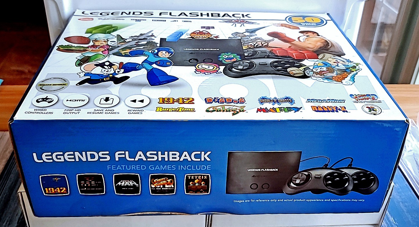 🔥🎮⬛🎮🔥 2018 Legends Flashback Console 50 Games Arcade Sega Nintendo NES ✅ CIB