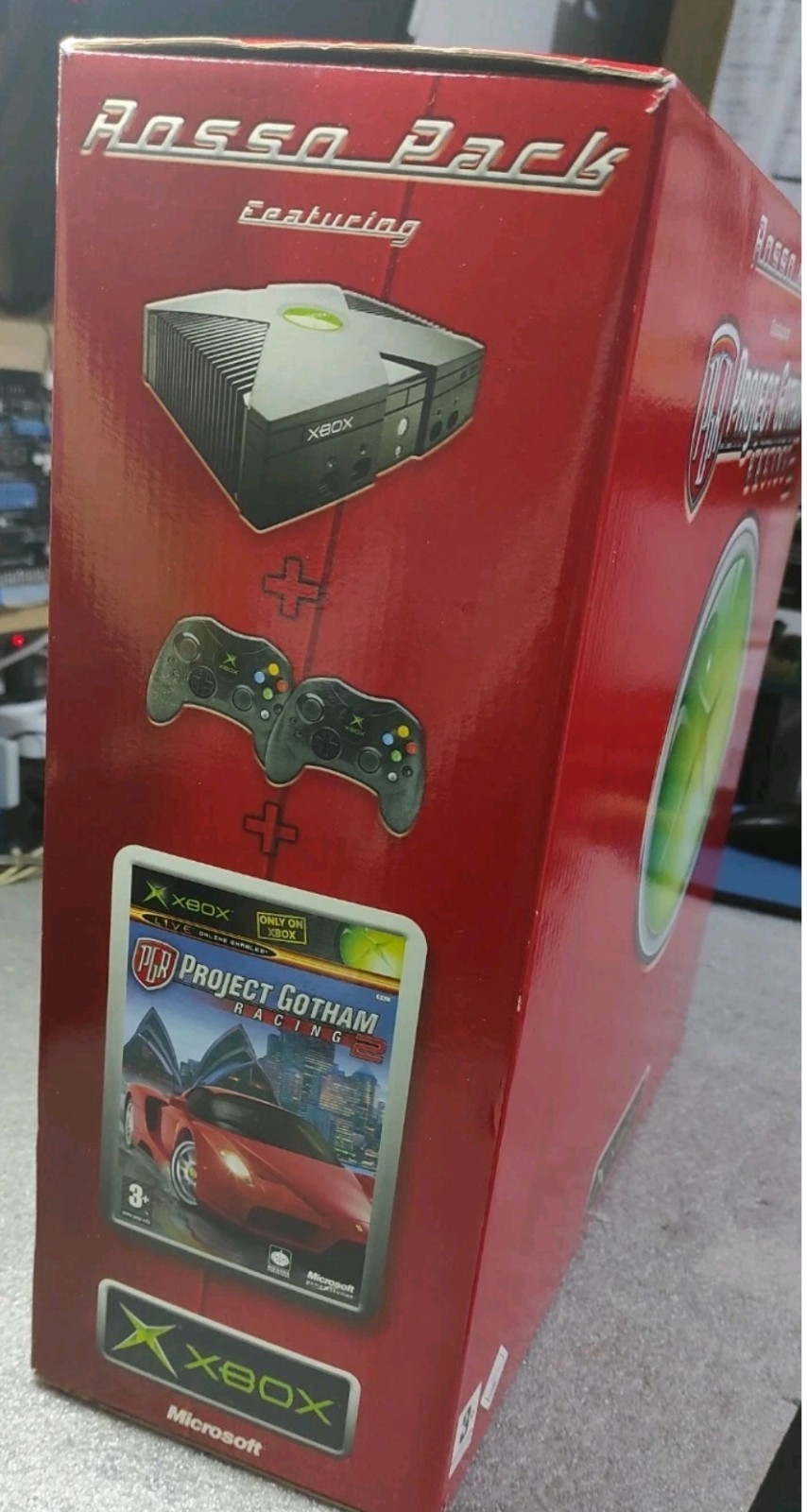 Xbox Microsoft Red Console Pack + 31 Games + Accessories Joystick
